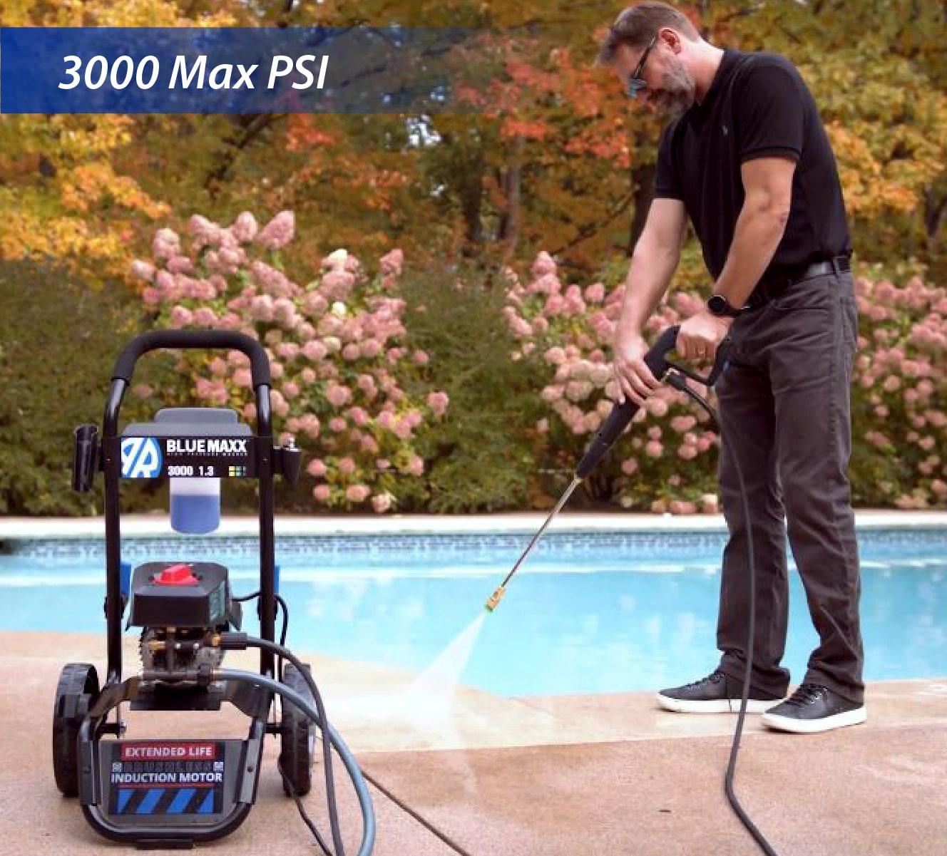 AR Blue Clean AR Blue Maxx, Maxx 3000 Electric Pressure Washer, 3000 PSI, 1.3 GPM