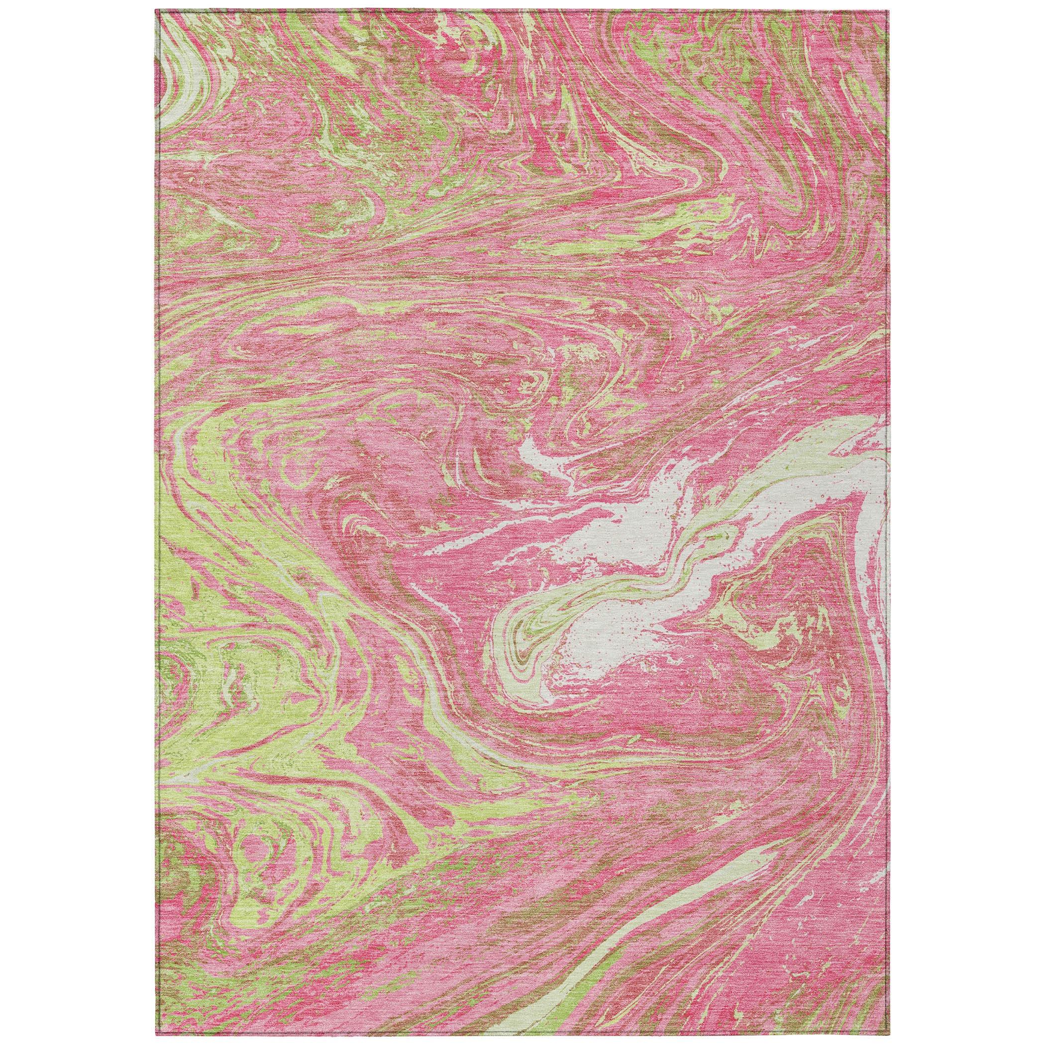 Machine Washable Indoor/Outdoor Chayden ACN1061 Pink Rug