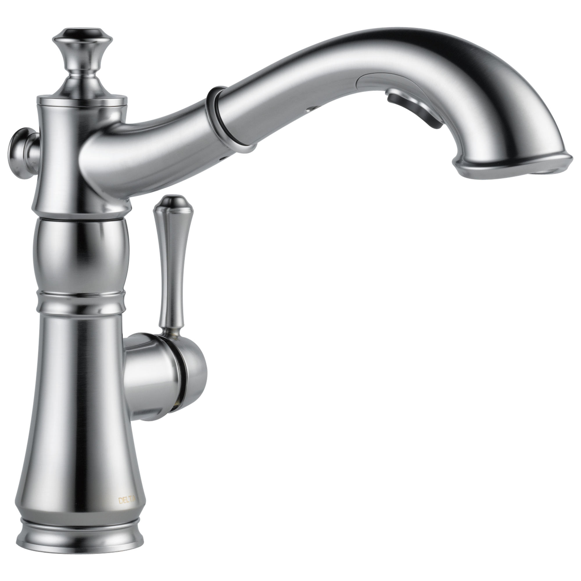 Delta Cassidy Single Handle Pull-Out Kitchen Faucet in Arctic Stainless 4197-AR-DST