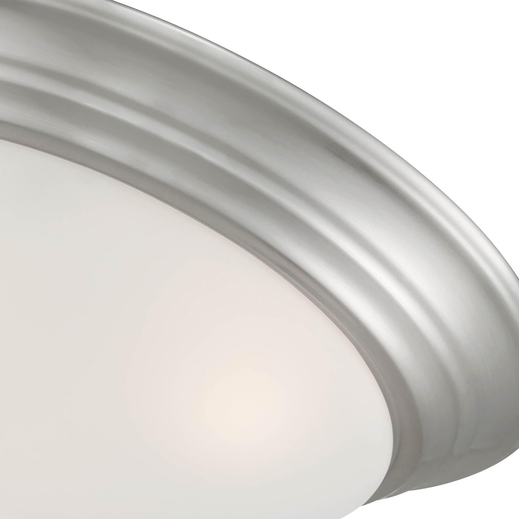 Designers Fountain Tap 2 Light Brushed Nickel Flush Mount Ceiling Light, 1360M-BN