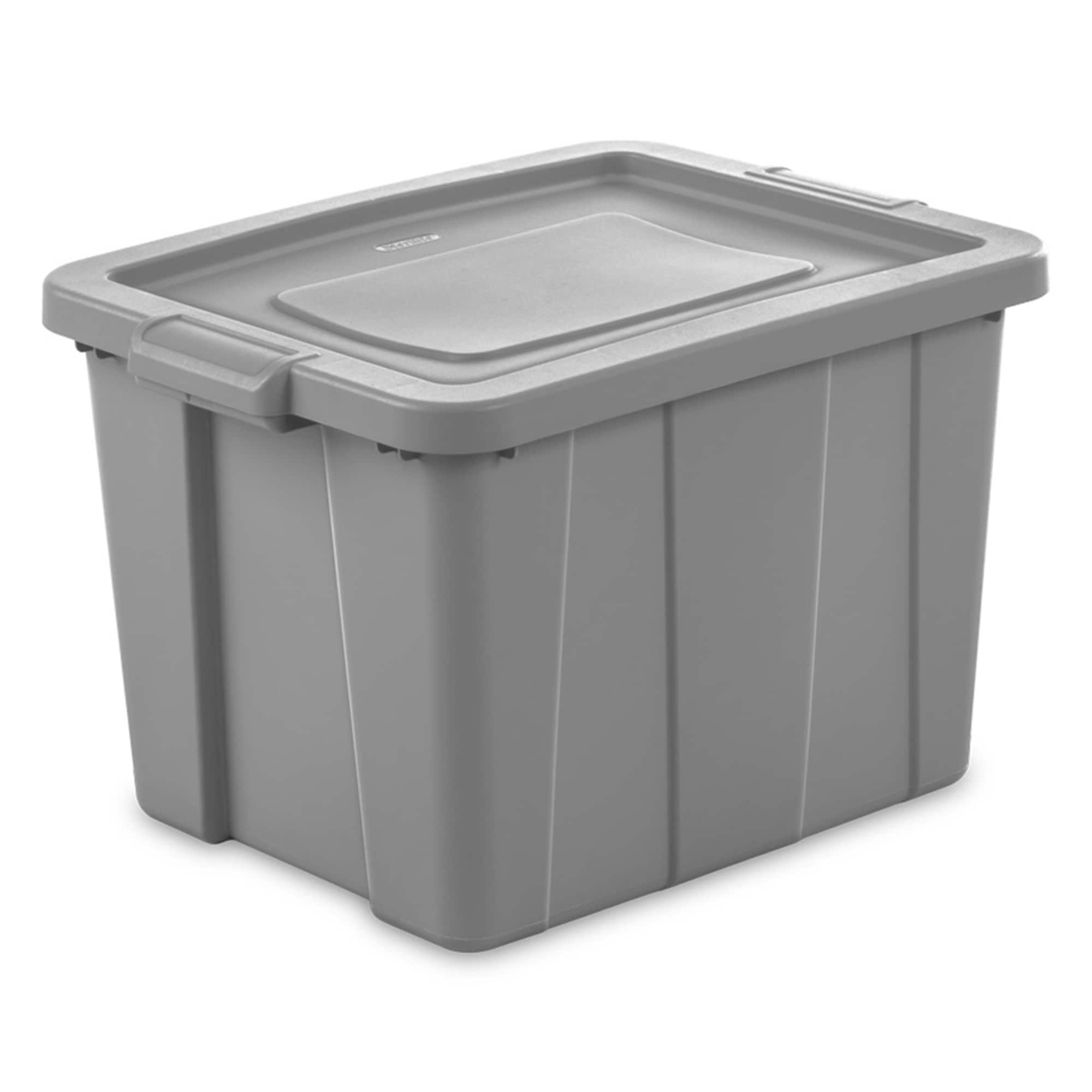 Sterilite Tuff1 18 Gallon Plastic Storage Tote Container Bin w/ Lid (12 Pack) (Set of 12)