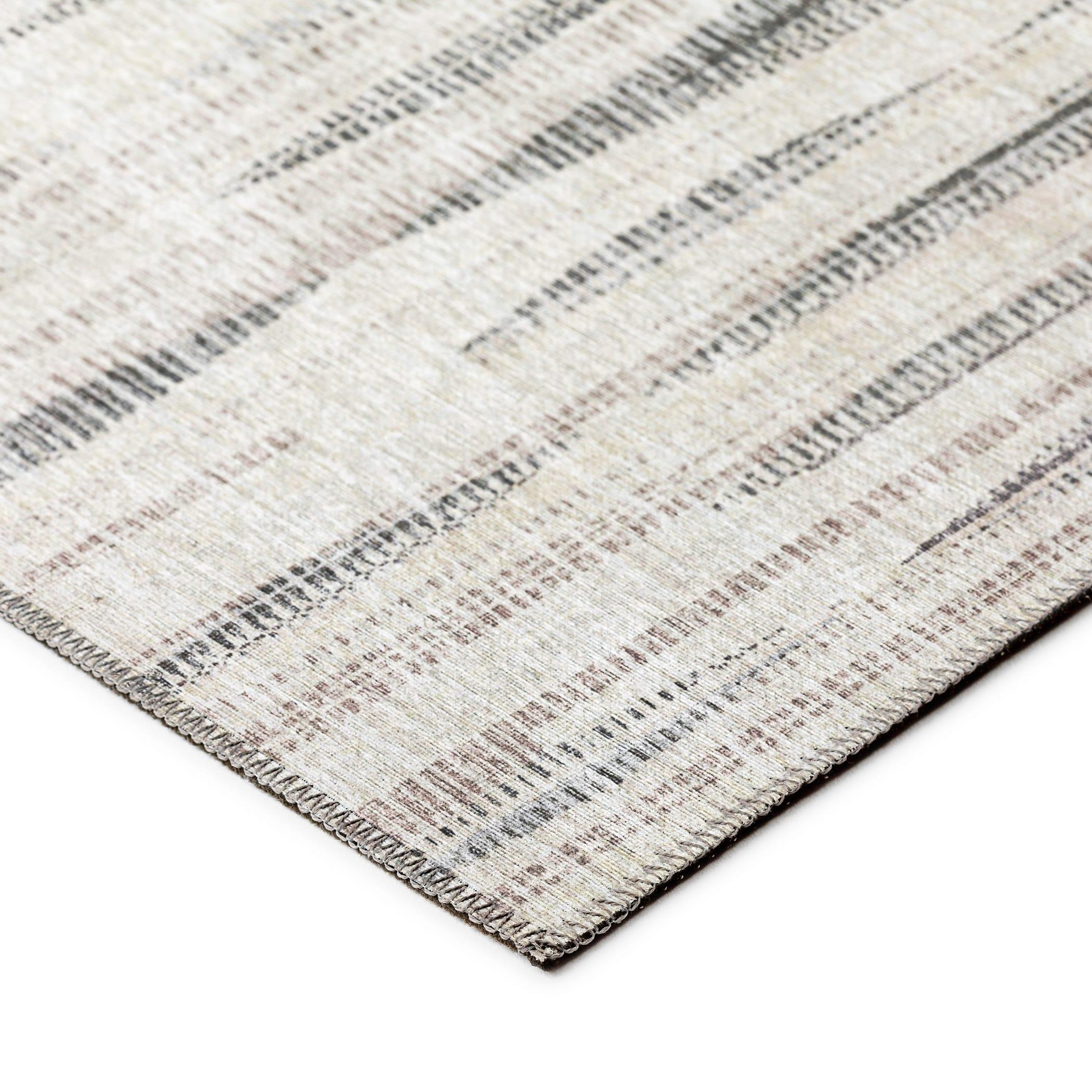 Addison Rugs Indoor/Outdoor Waverly Modern Stripes Washable Rug 3' x 5' - Beige