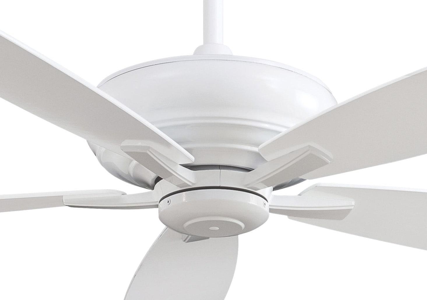 60" Minka Aire Modern Large Indoor Ceiling Fan with Remote Control White for Living Room Kitchen Bedroom Family Dining Home Office