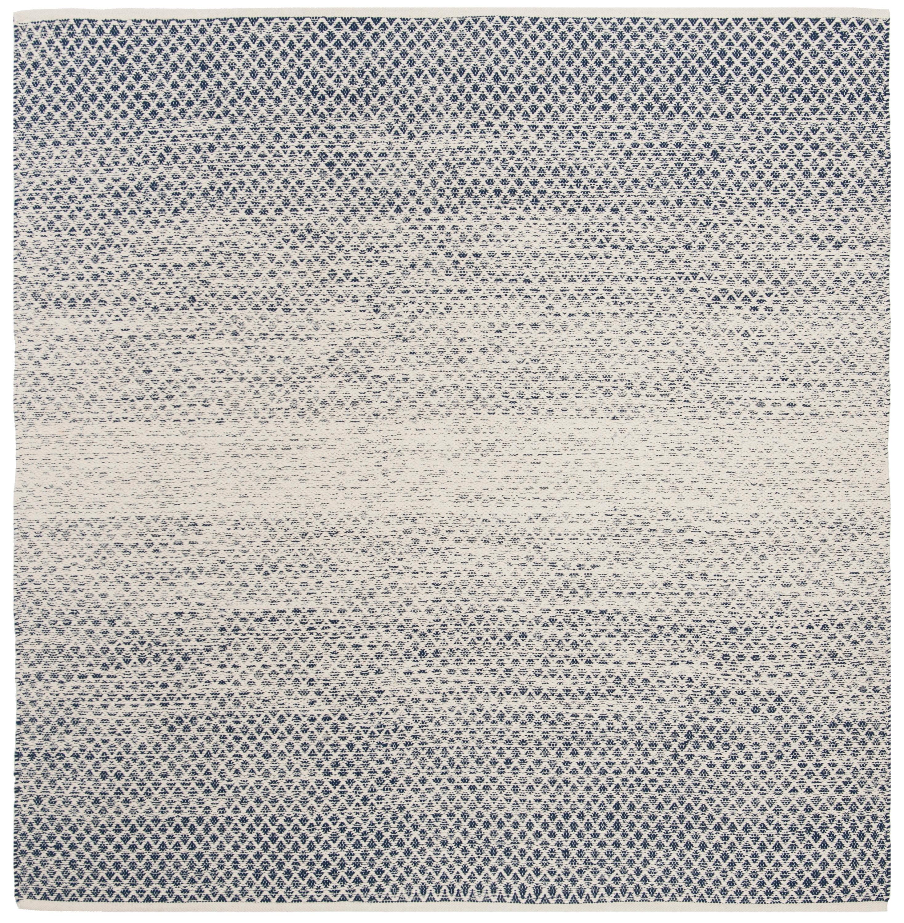 Montauk MTK601 Hand Woven Indoor Area Rug - Navy/Ivory - 6'x6' - Safavieh