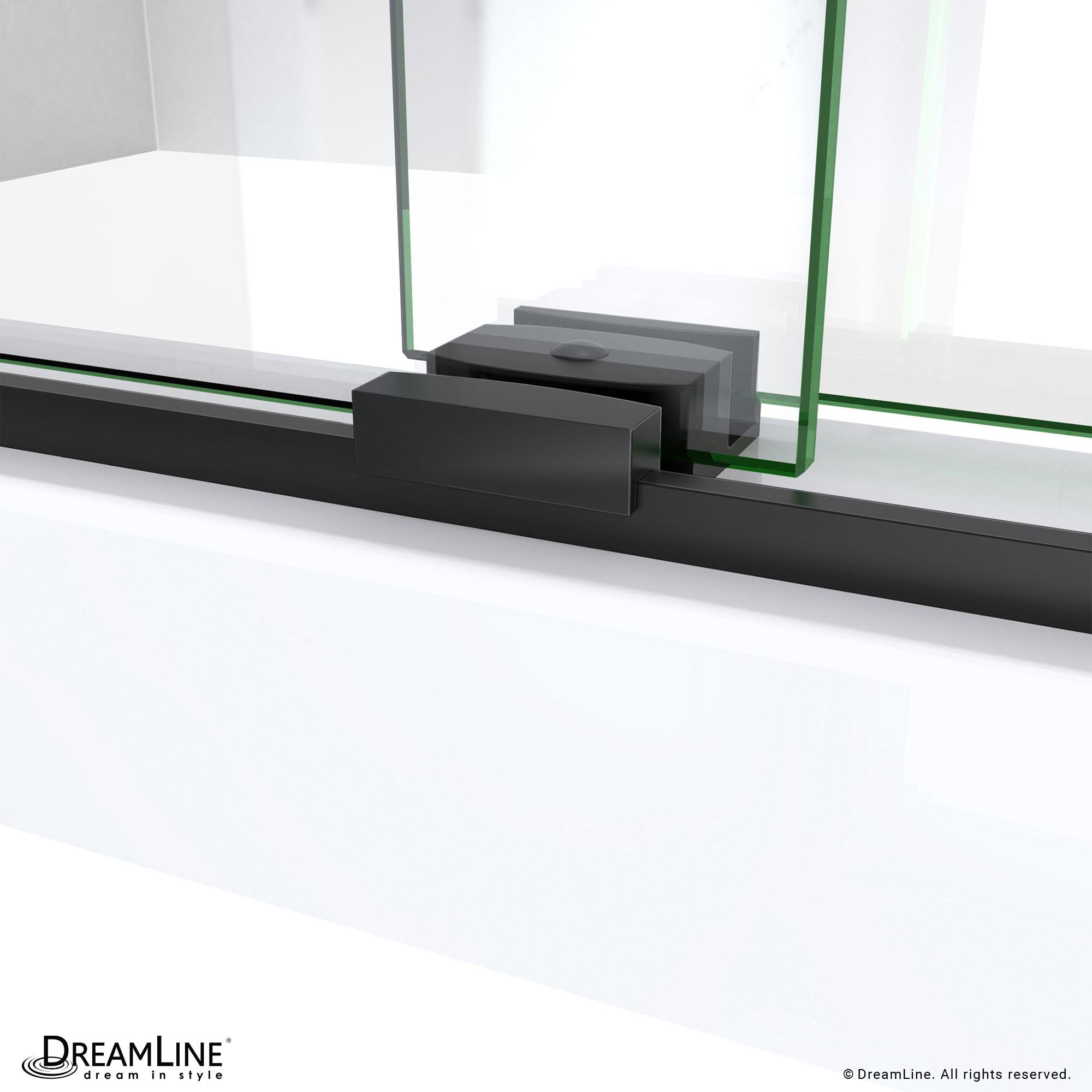 DreamLine Harmony 56 - 60 in. W x 58 in. H Semi-Frameless Tub Door with ClearMax™ Technology SDHA60W760VXX09