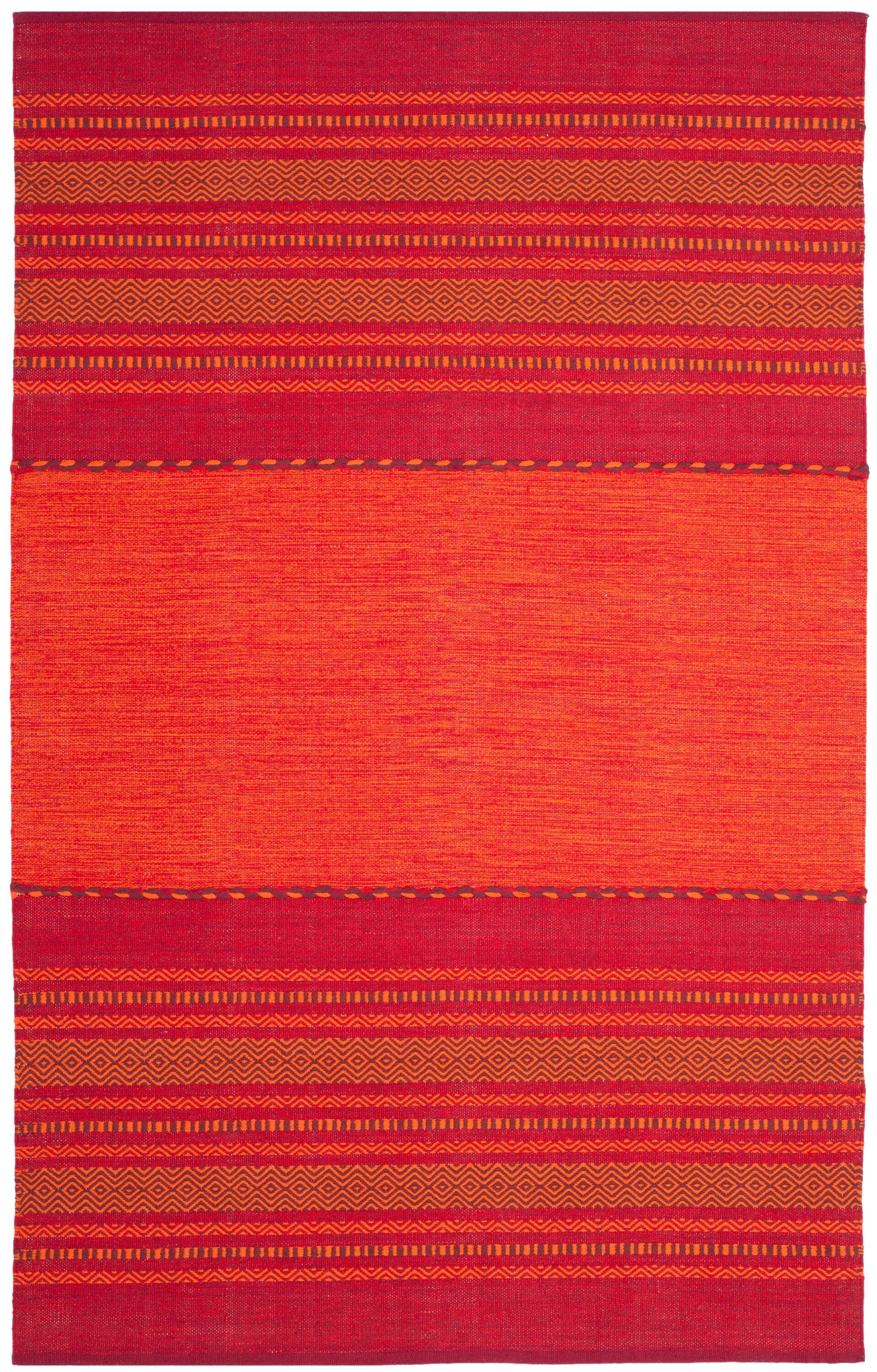 Montauk MTK215 Hand Woven Area Rug - Orange/Red - 4'x6' - Safavieh.