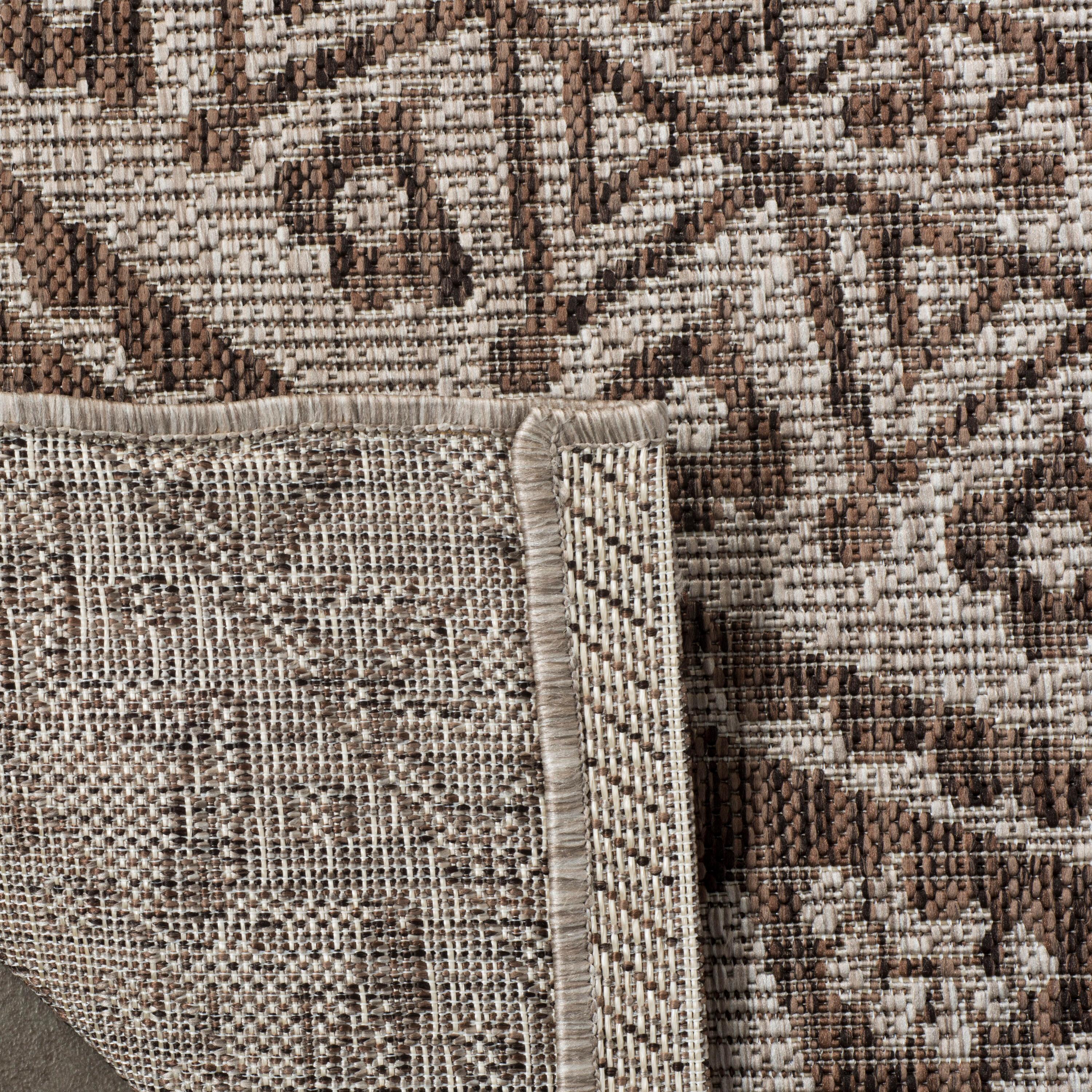 Courtyard CY8734 Power Loomed Indoor and Outdoor Area Rug - Light Beige/Light Brown - 9'x12' - Safavieh