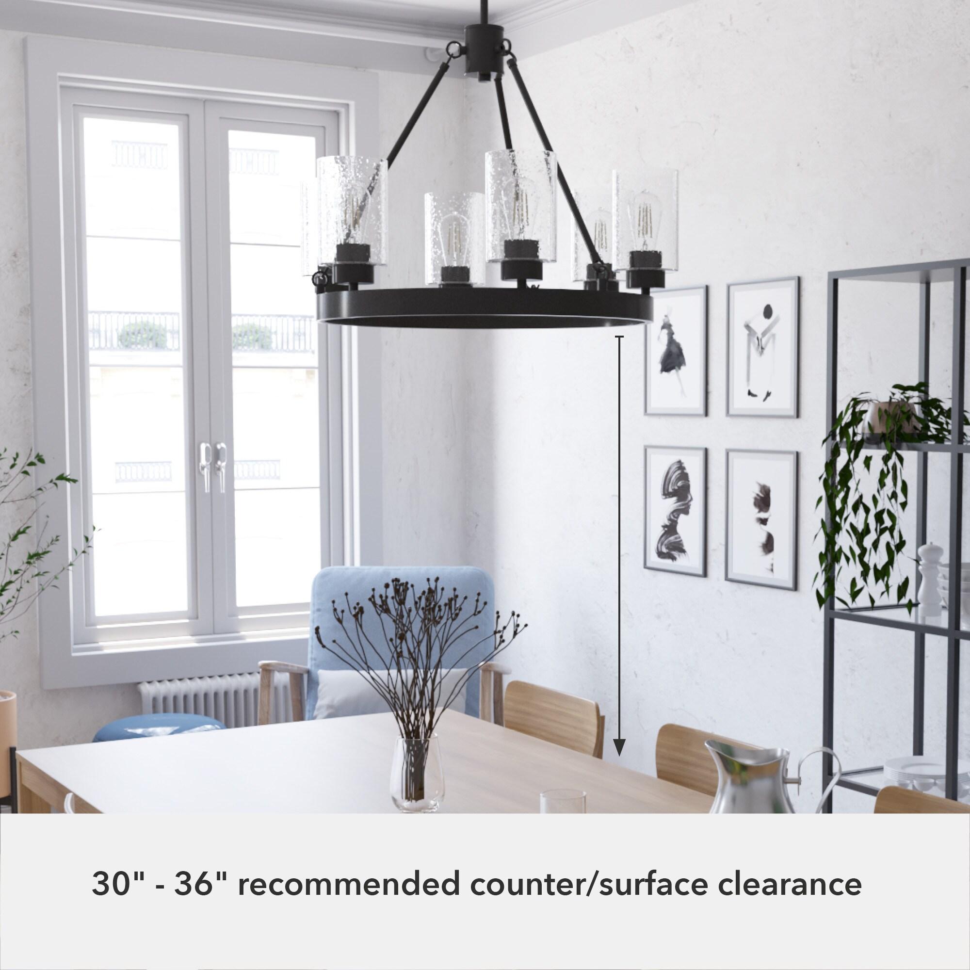 Hartland 6 - Light Unique / Statement Wagon Wheel Chandelier