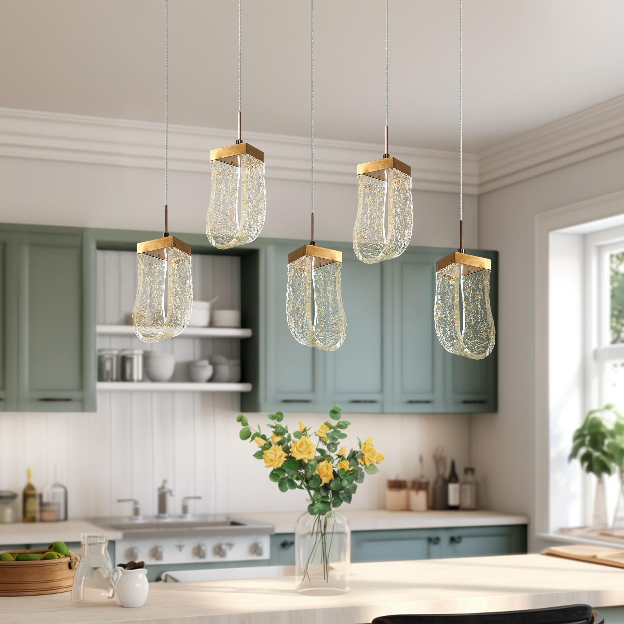 Grigor 5 - Light Kitchen Island Linear LED Pendant