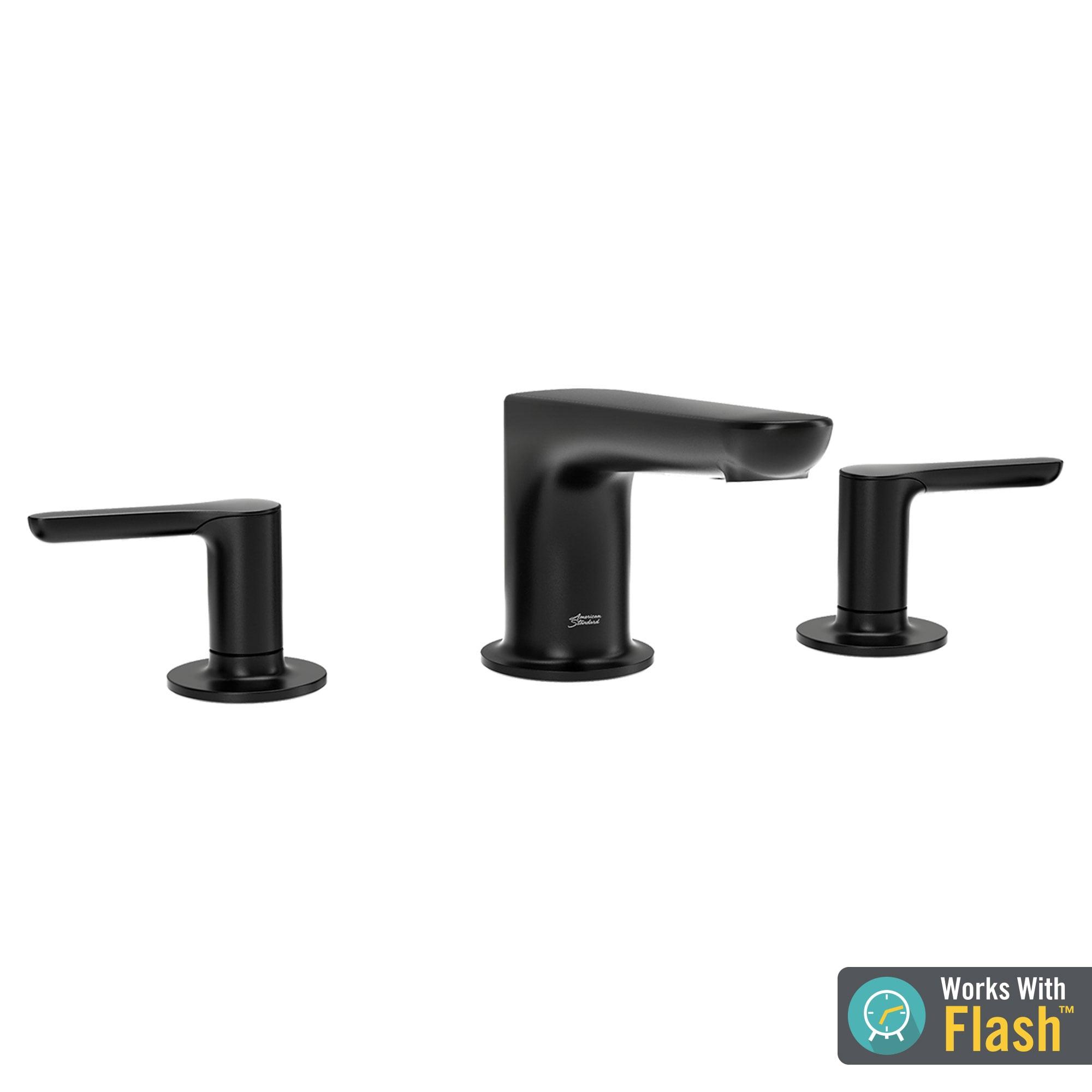 American Standard Studio S 2-Handle Deck-Mount Roman Tub Faucet for Flash Rough-in Valves in Matte Black