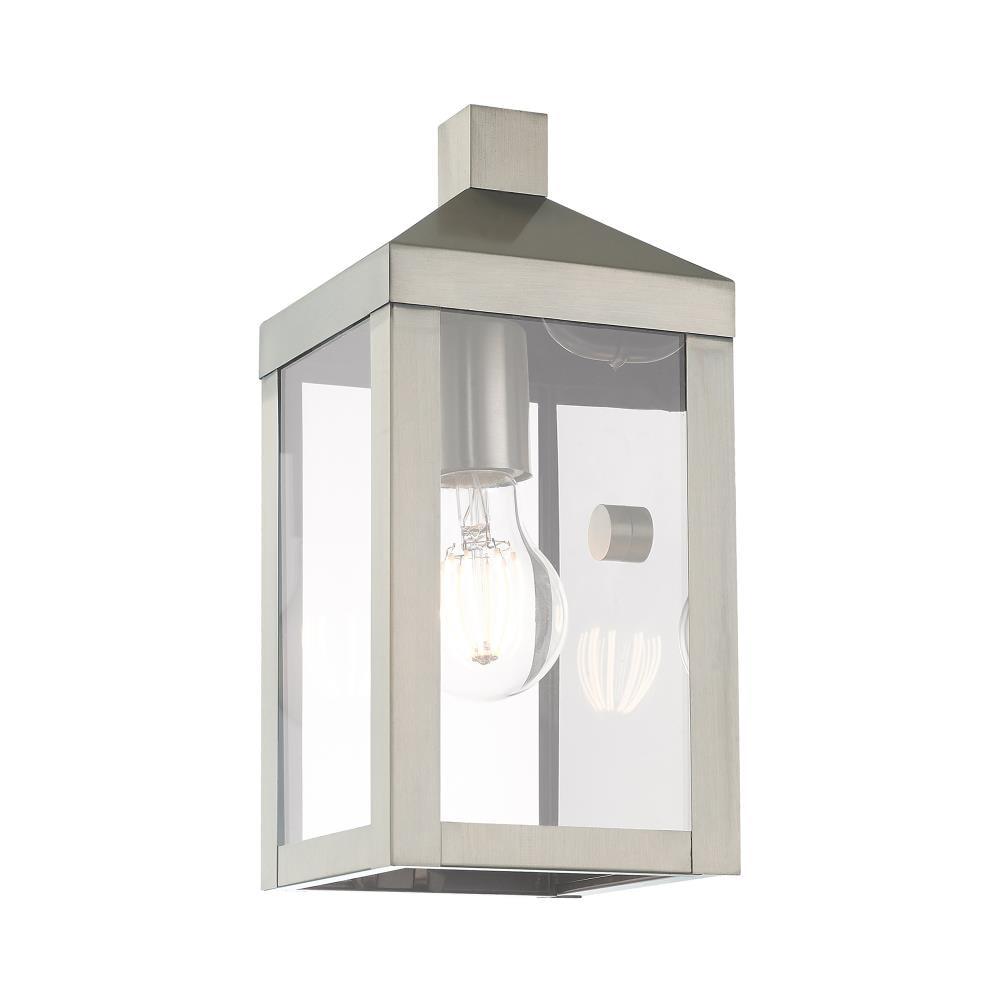 Livex Lighting Nyack 1 - Light Wall Light in  Brushed Nickel