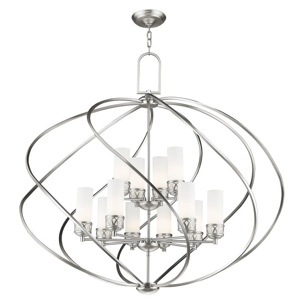 Livex Lighting Westfield Foyer Chandelier in Brushed Nickel