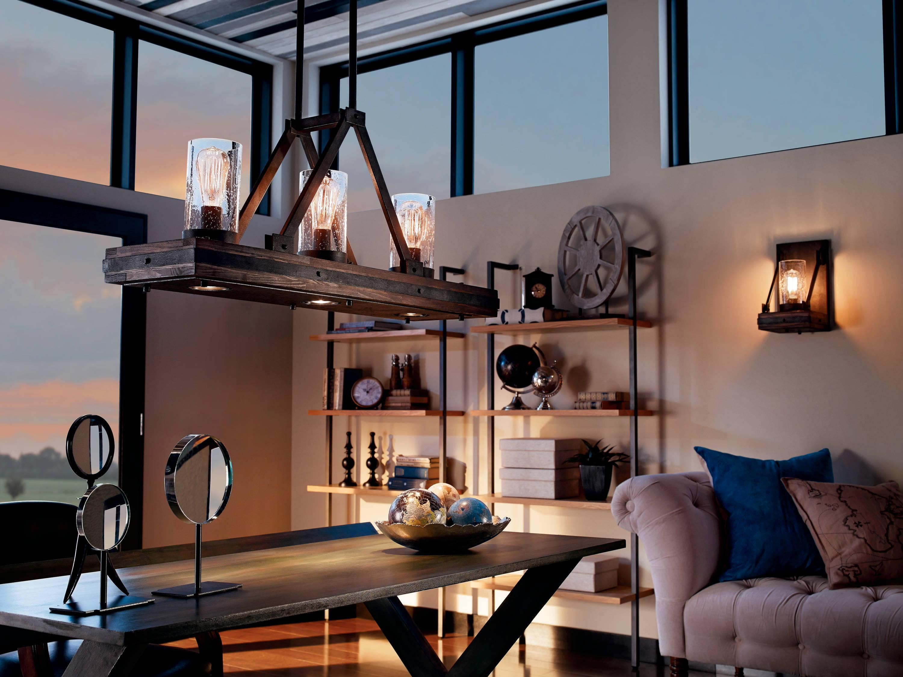 Kichler Lighting Colerne 1 - Light Sconce in  Auburn Stained