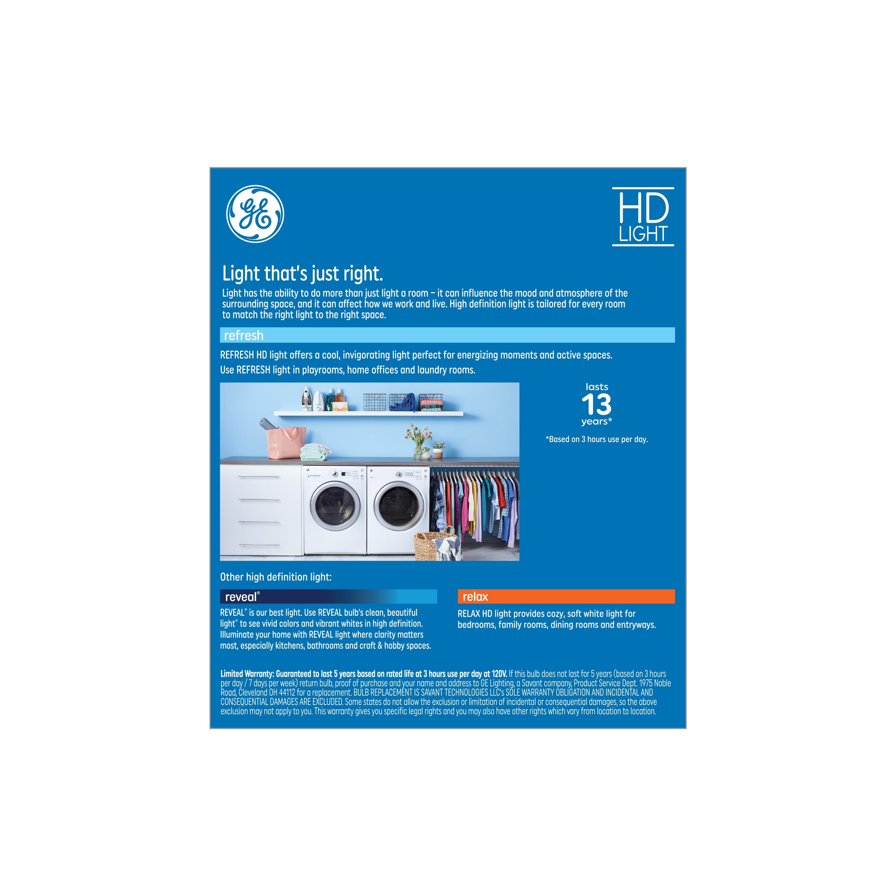 GE Refresh HD 60-Watt EQ ST19 Daylight Medium Base (e-26) Dimmable LED Decorative Light Bulb (4-Pack) Item #4977789 Model #9313022