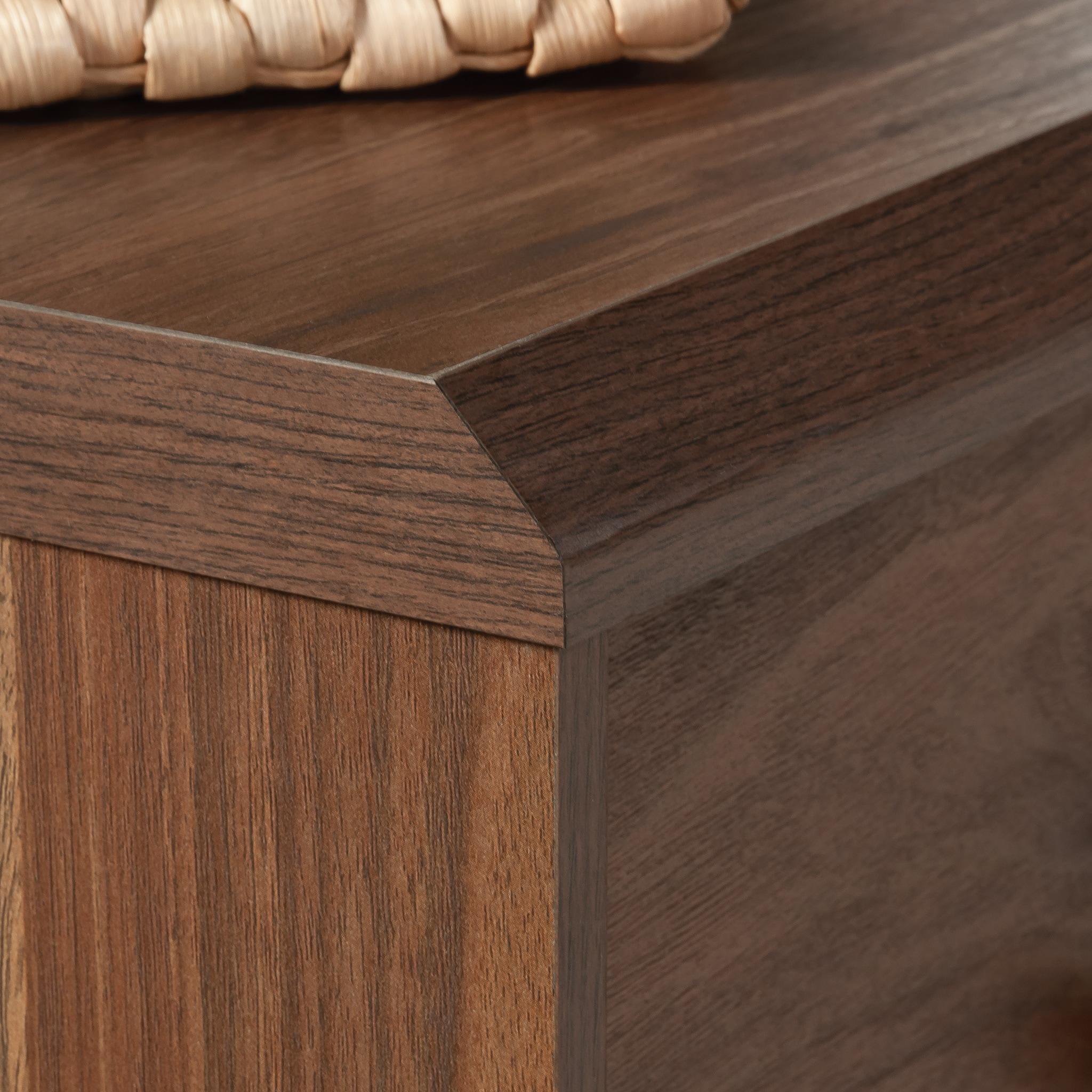 Sauder Willow Place Engineered Wood 4 Drawer Chest in Grand Walnut