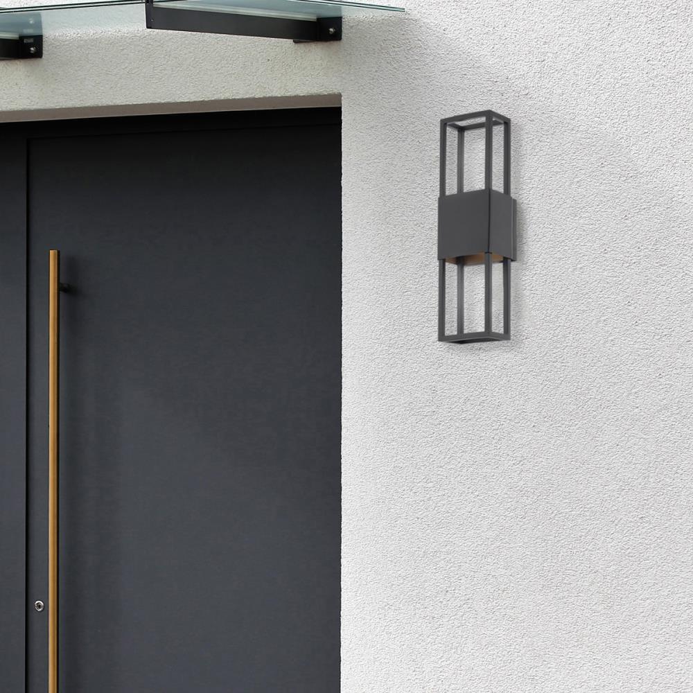 Nightvision Black & Gold LED 2-Light Dimmable Sconce