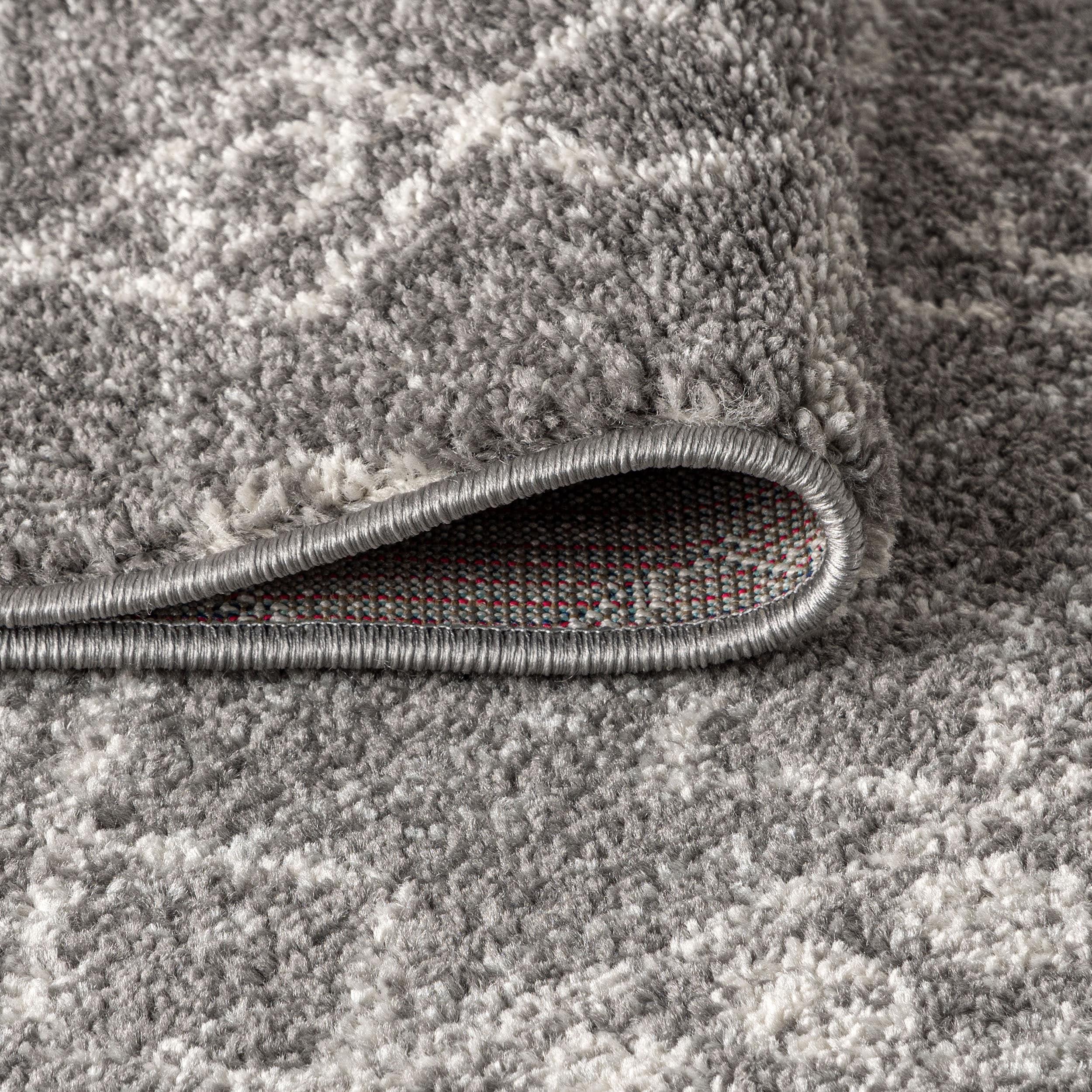 8'x10' Izil Moroccan Beni Souk Area Rug, Gray/Cream - JONATHAN Y