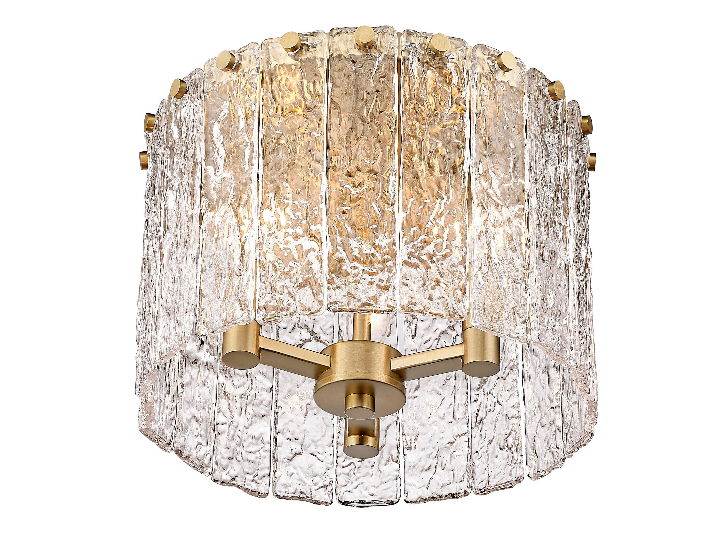 Z-Lite Glacier 3 - Light Flush Mount in  Modern Gold