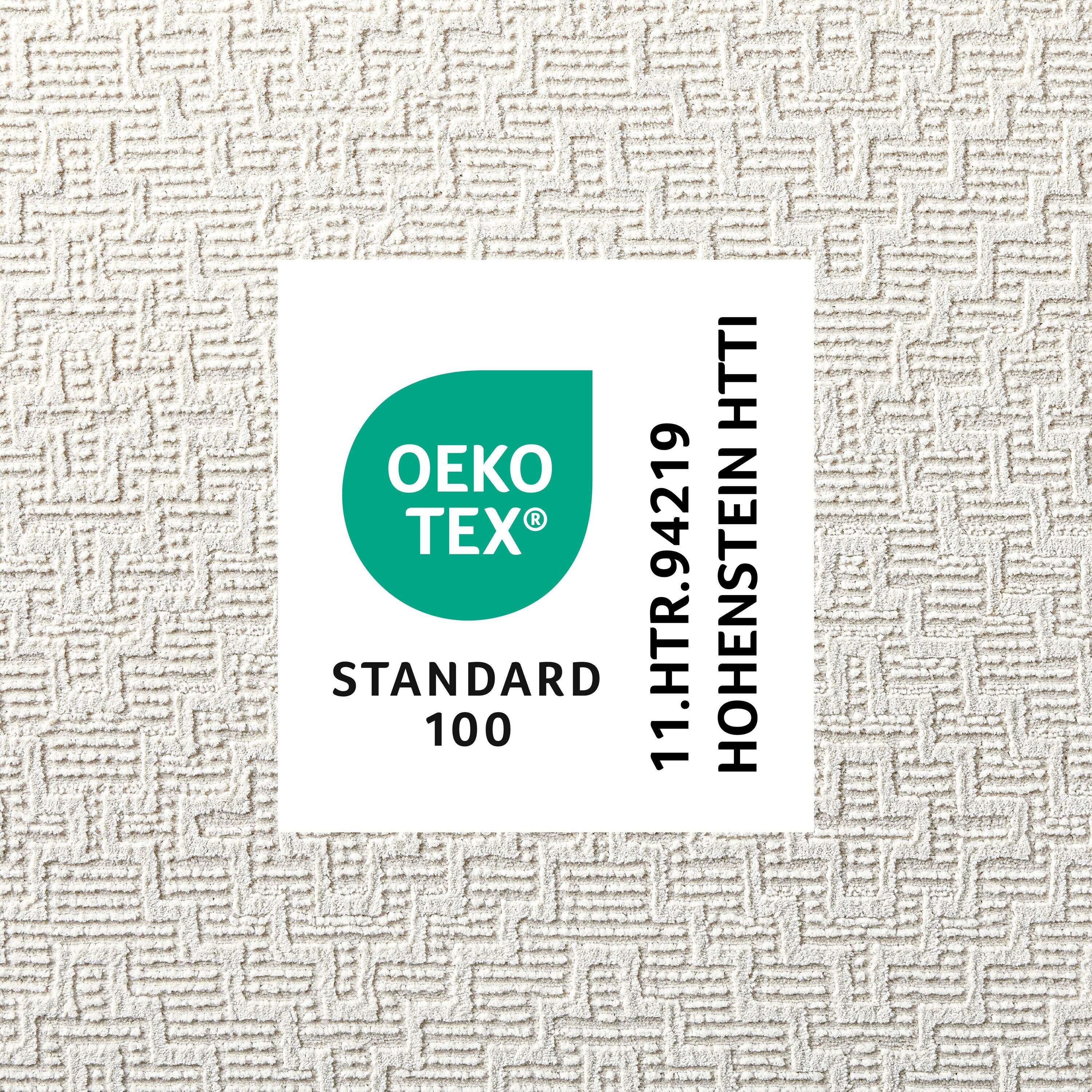 Town & Country Living TOWN & COUNTRY LUXE Tretta Modern Geo Area Rug with Plush High-Low Texture, Ivory