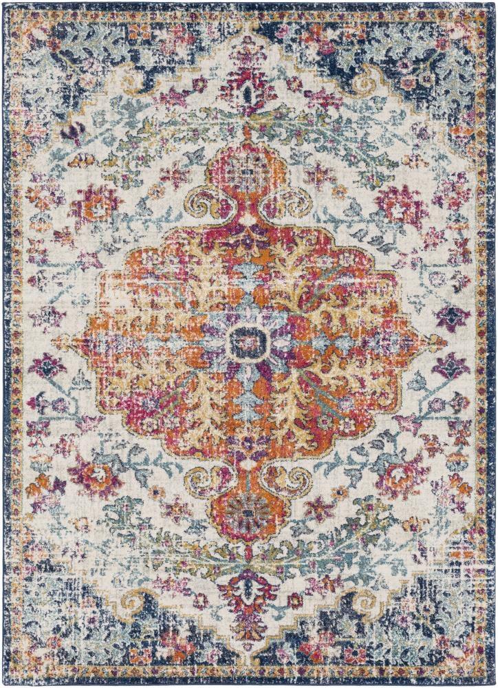 Livabliss 3'x5' Artistic Weavers Abby Traditional Rugs Aqua: Medium Pile, Stain & Fade-Resistant, Polypropylene, Indoor Use