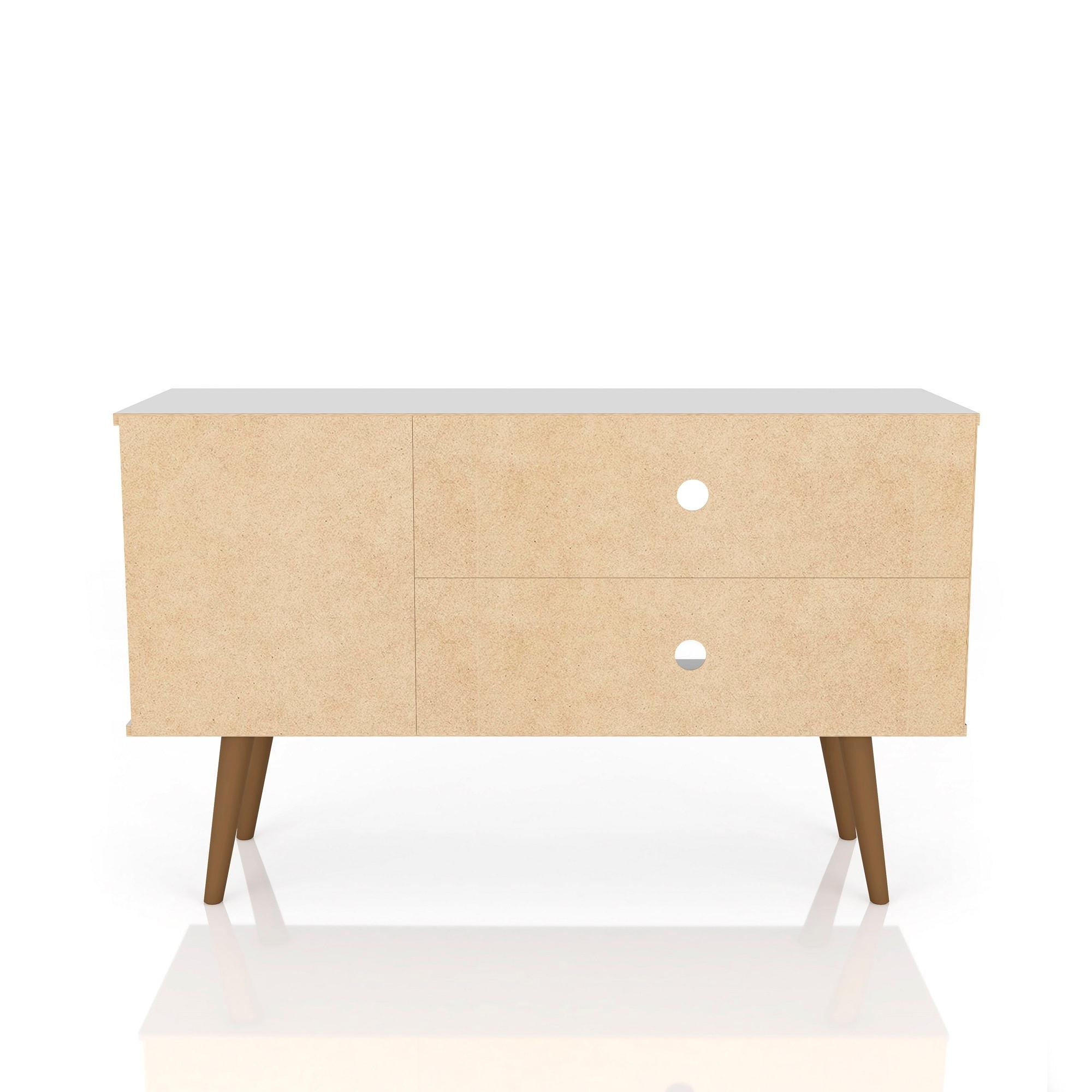 Liberty 42.52" Mid-Century Modern TV Stand with 2 Shelves and 1 Door