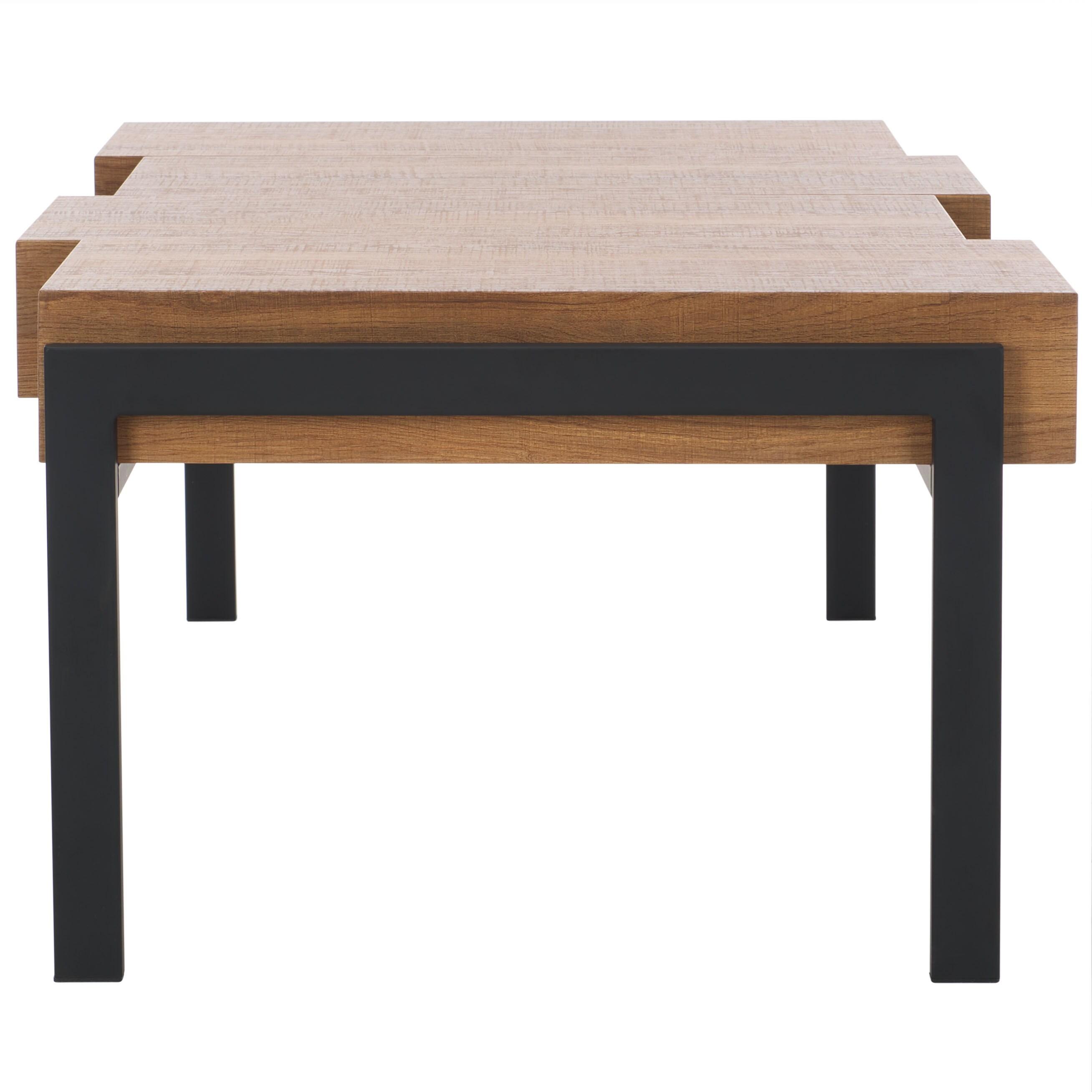 Alexander Coffee Table - Brown/Black - Safavieh