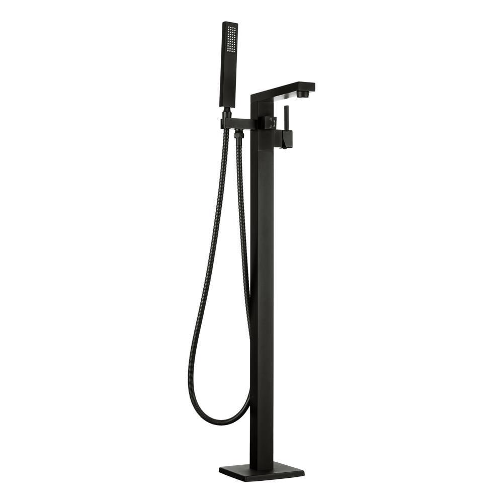 Double Handles Floor Mounted Freestanding Tub Filler with Handshower