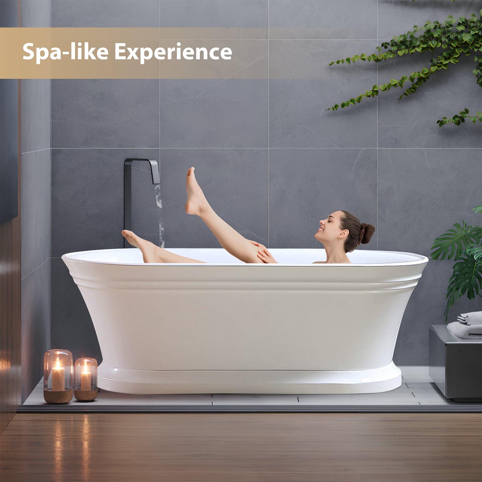 54'' x 29'' Freestanding Soaking Acrylic Bathtub