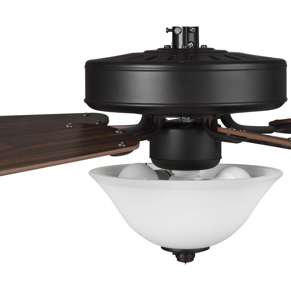 P2599-129-Progress Lighting-Builder Fan - Wide - Ceiling Fan - 2 Light in New Traditional style - 52 Inches wide by 19.13 Inches high-Architectural