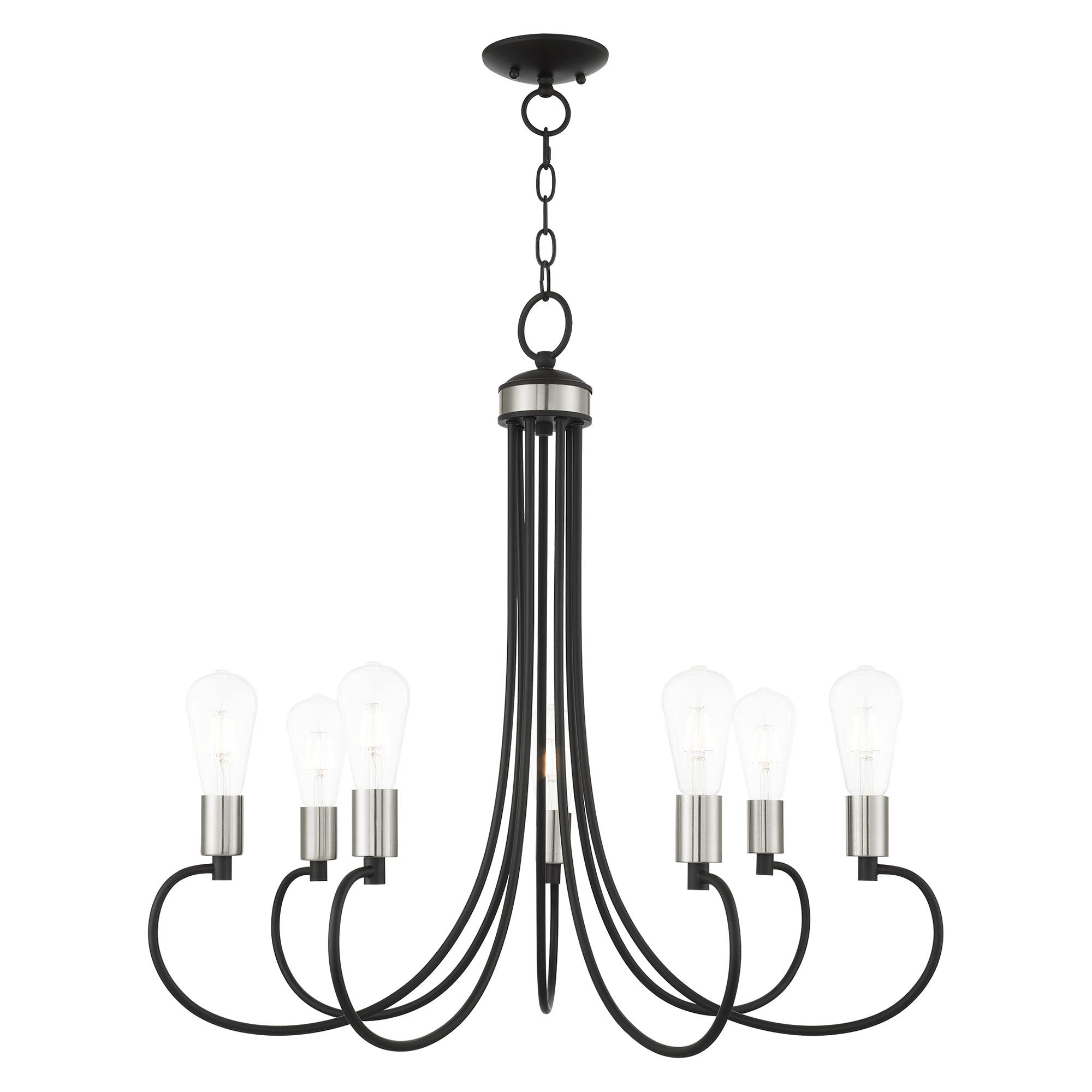Livex Lighting - Bari - 7 Light Chandelier in New Traditional Style - 30 Inches