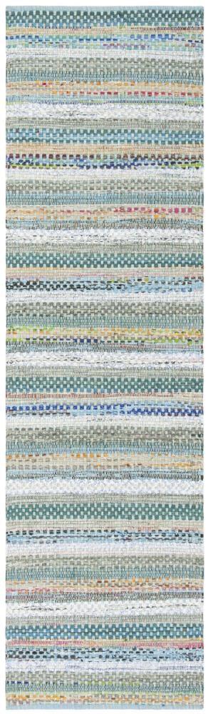 Montauk MTK975 Hand Woven Runner Rug - Aqua/Multi - 2'3"x8' - Safavieh.