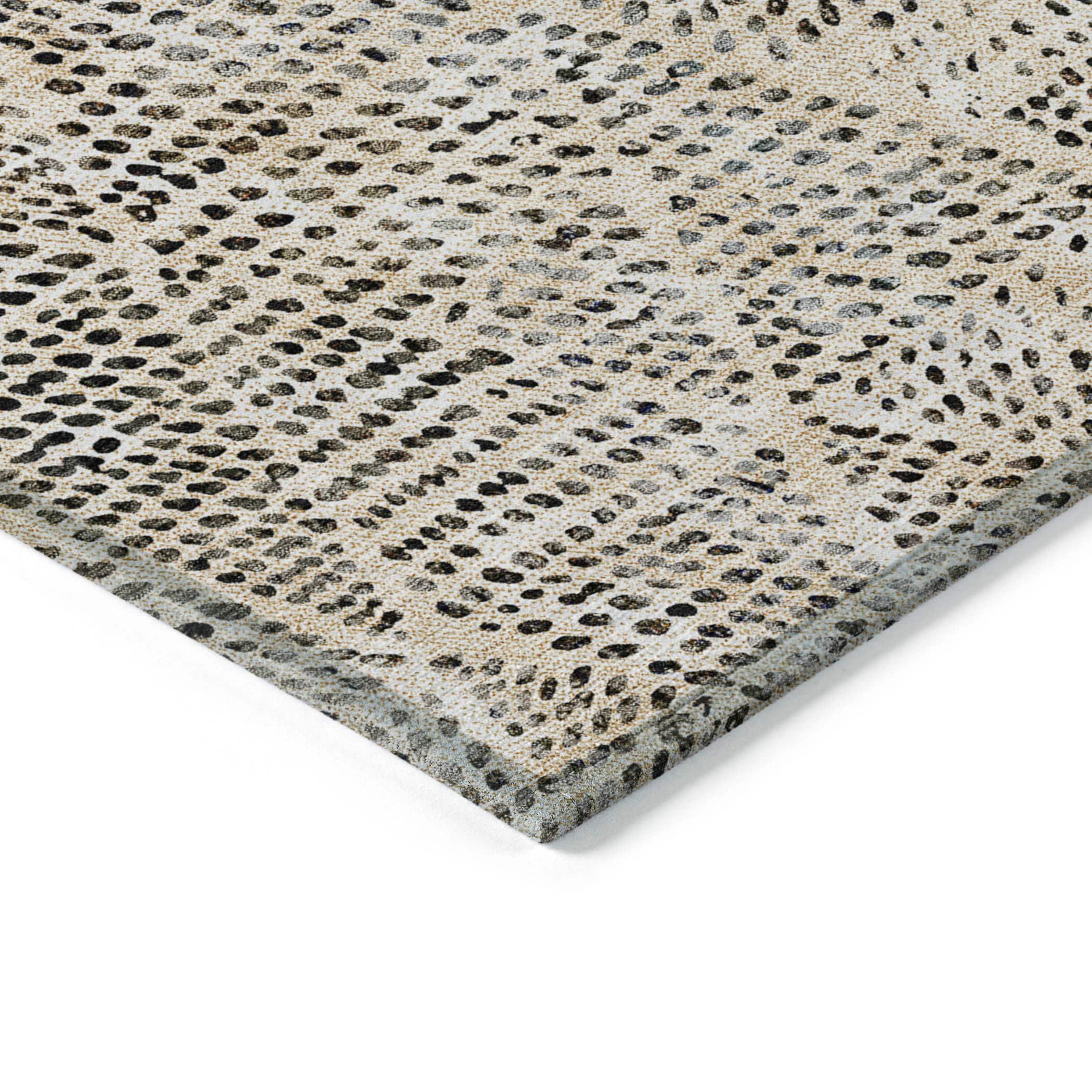 Addison Rugs Chantille Indoor/Outdoor Transitional Diamond Beige Washable Runner Rug, 2'3" x 7'6"