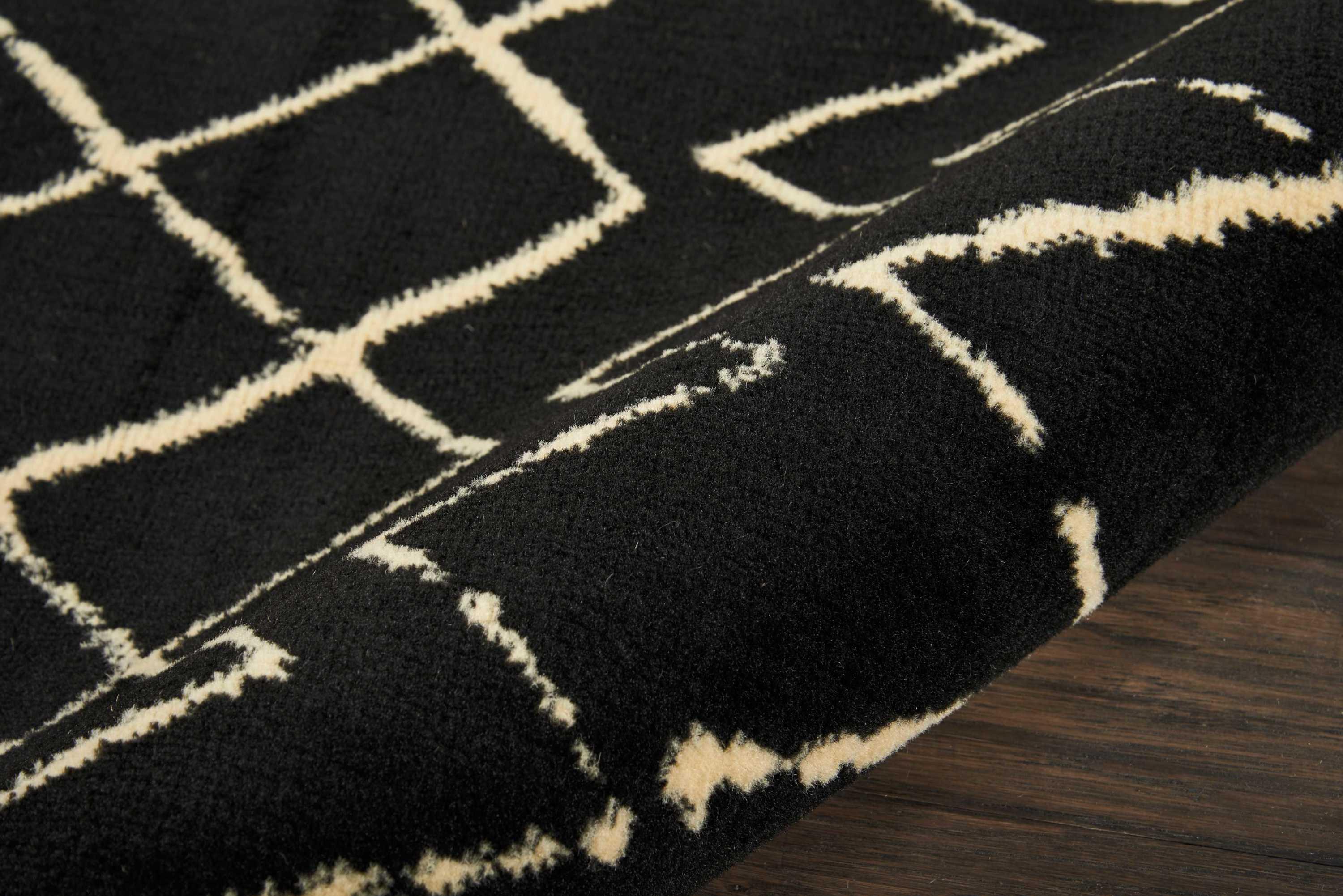 Nourison Grafix Black Area Rug GRF04 7'10"X9'10"