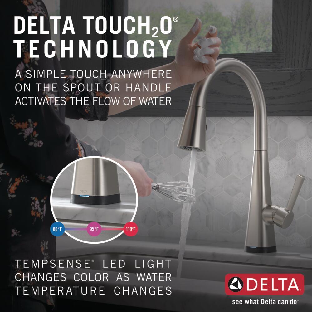 Lenta Pull Down Sprayer Touch Kitchen Sink Faucet, Touch Control Kitchen Faucet
