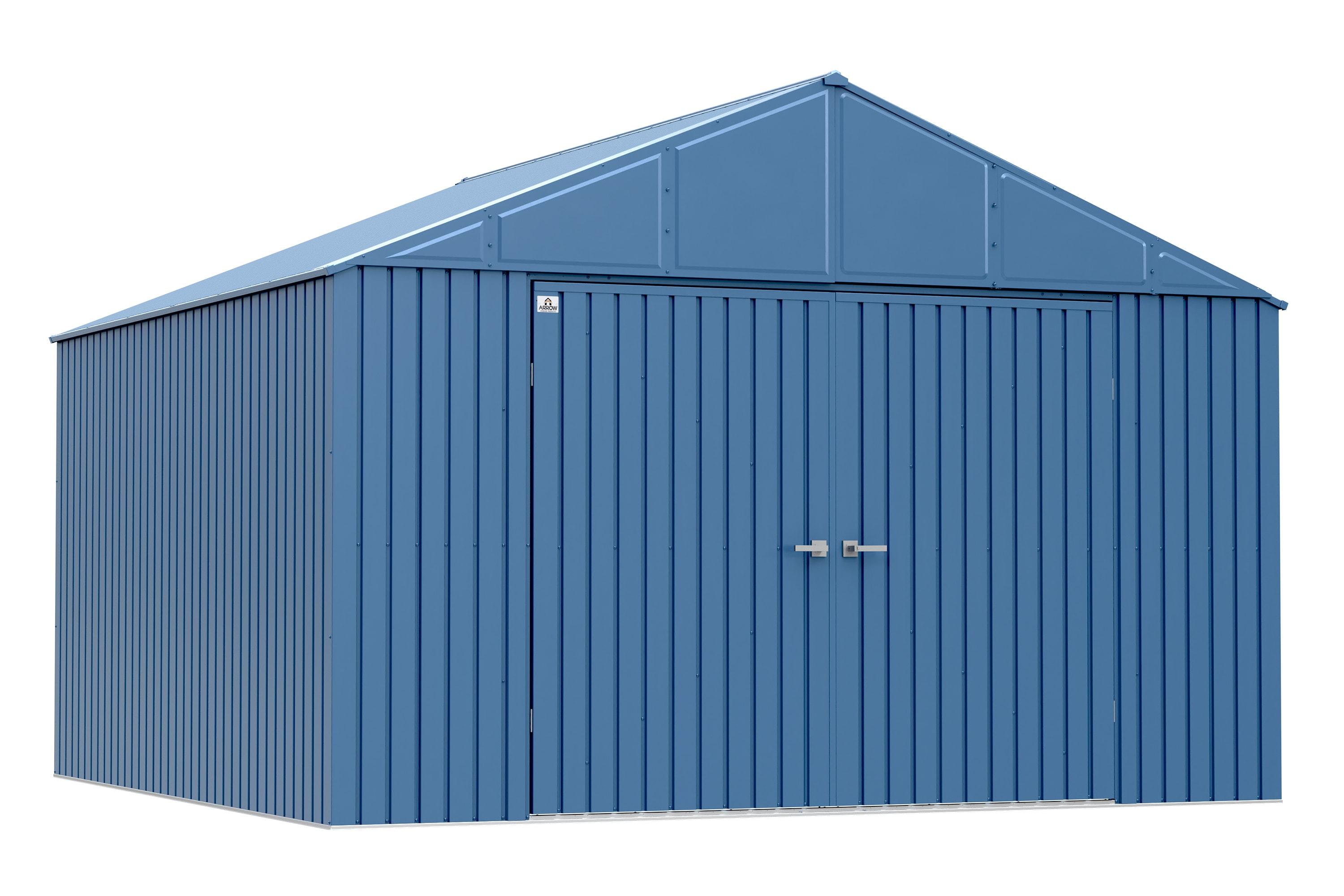 Arrow Elite 12 ft. W x 12 ft. D Galvalume Steel Storage Shed