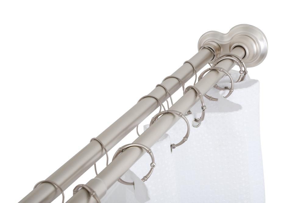 72'' Straight Tension Shower Curtain Rod & Hook Set