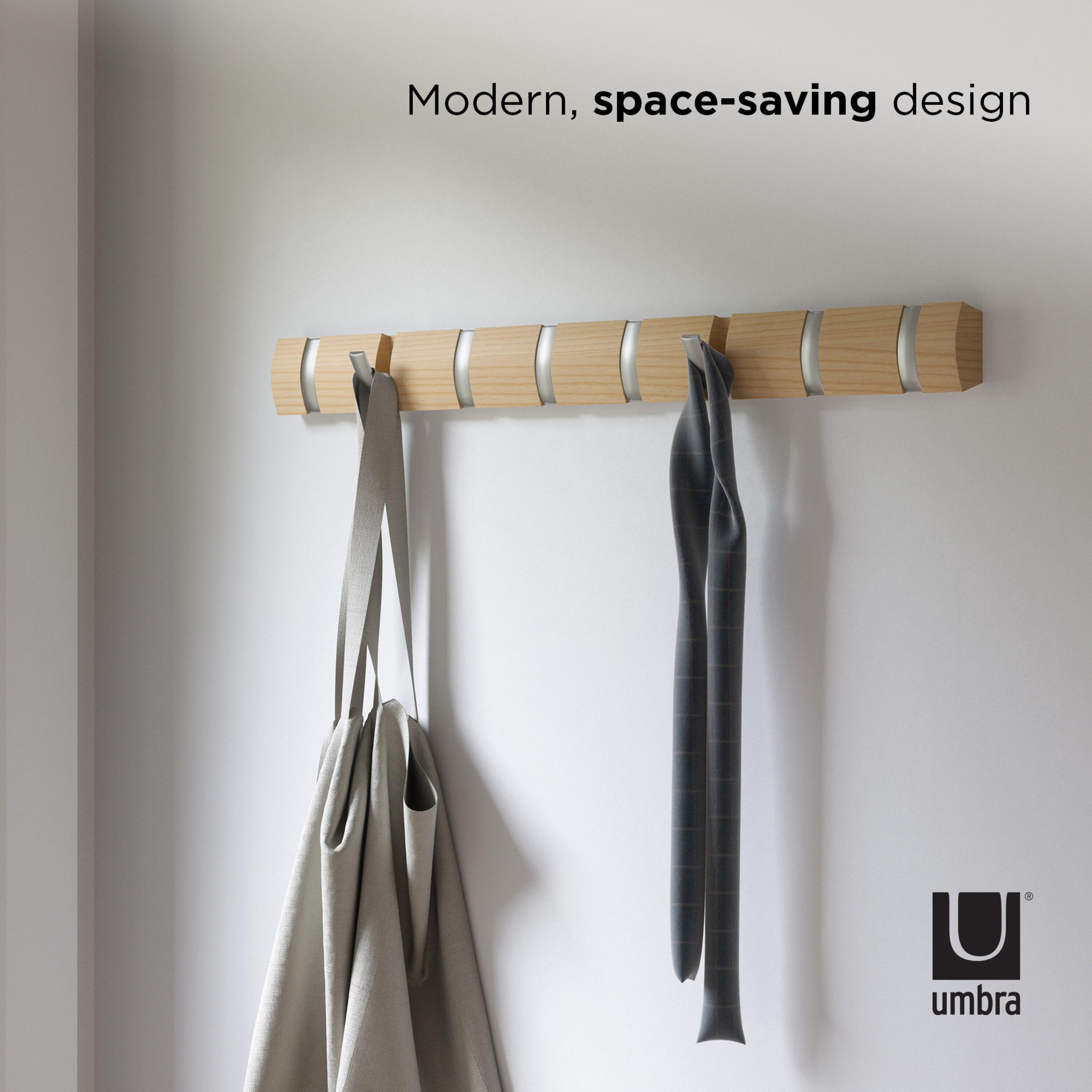 Flip 8 - Hook Solid Wood Coat Rack