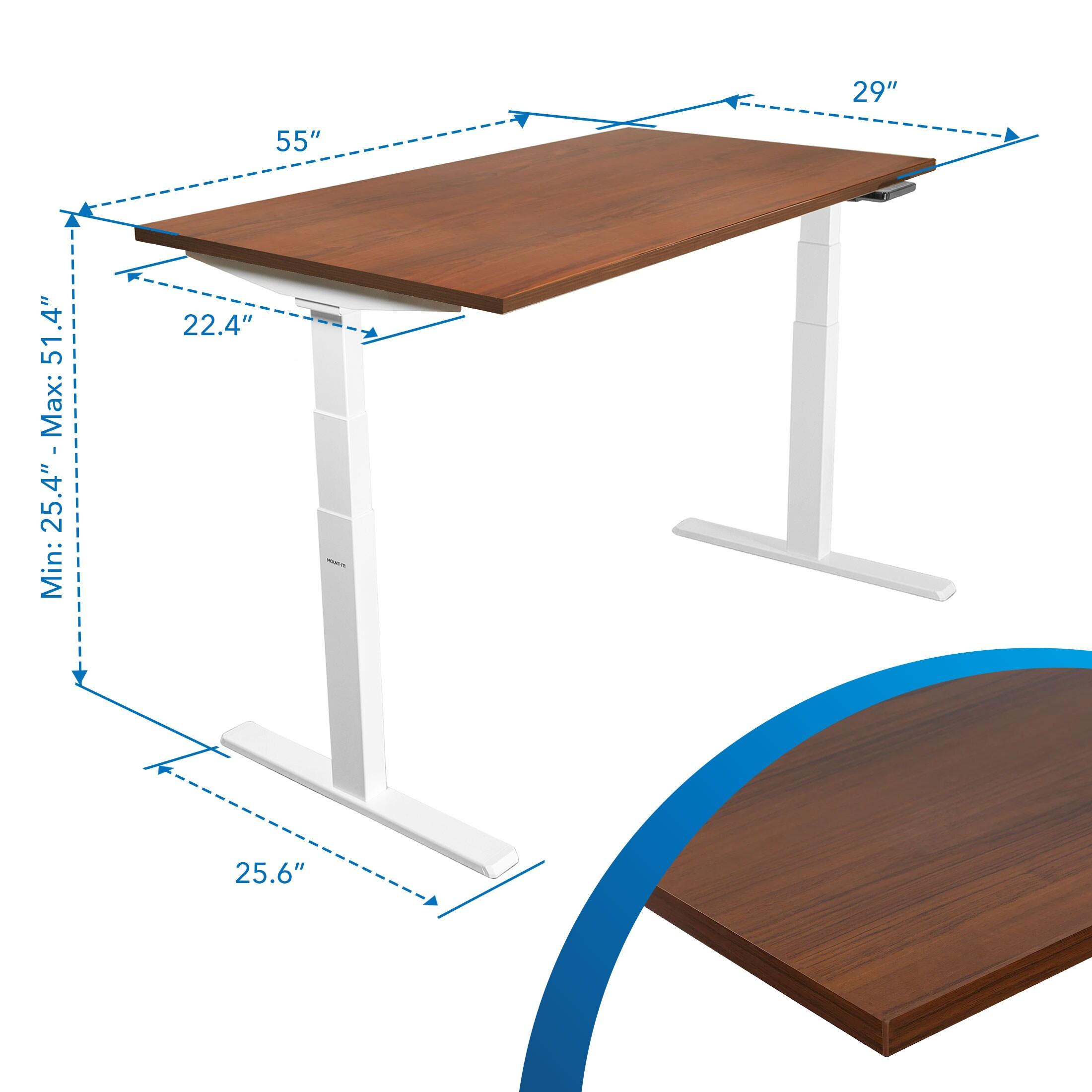 Mount-It Ultimate Dual Motor Electric Standing Desk with 48" Tabletop