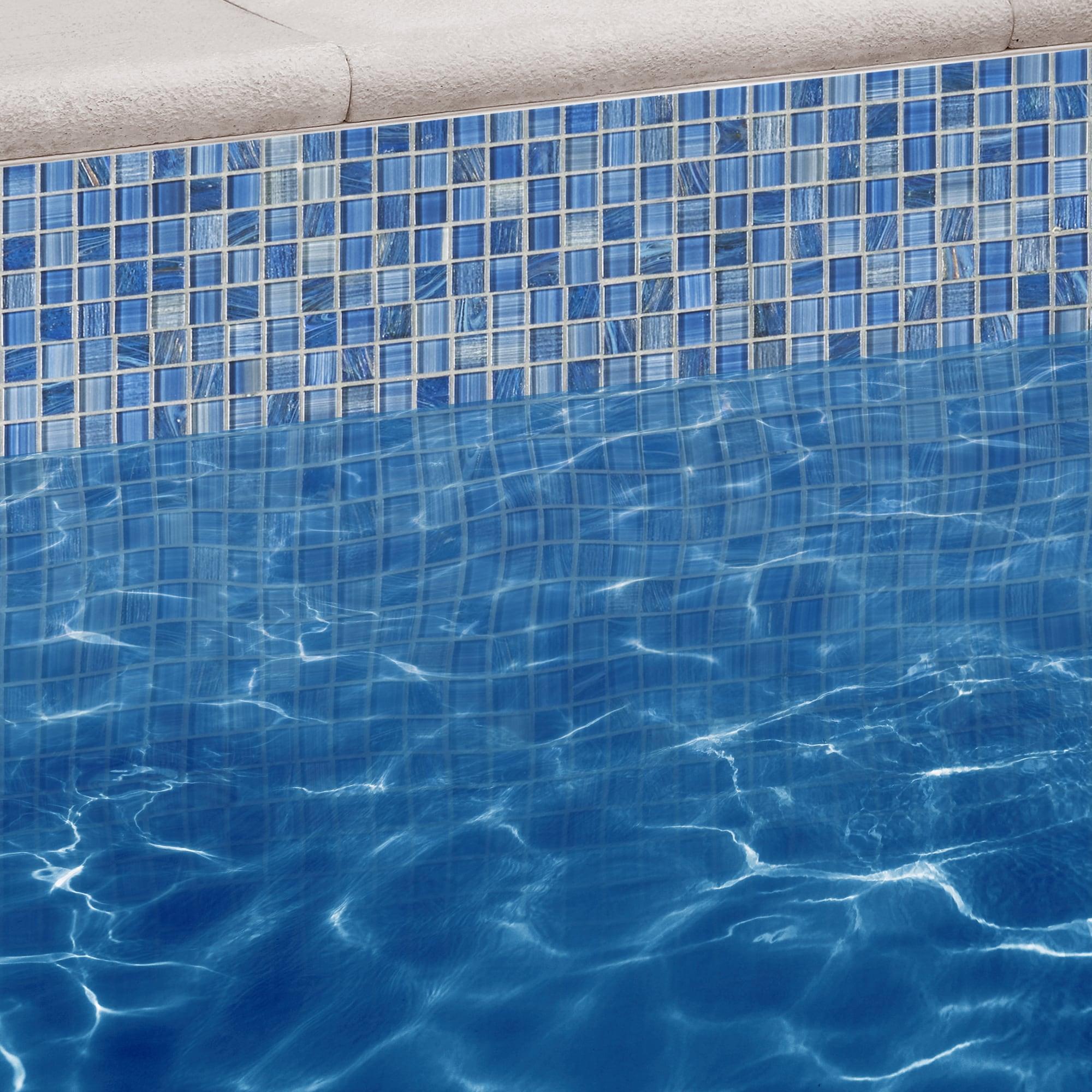 Jayla 11.81 in. x 11.81 in. Polished Glass Floor and Wall Mosaic Tile