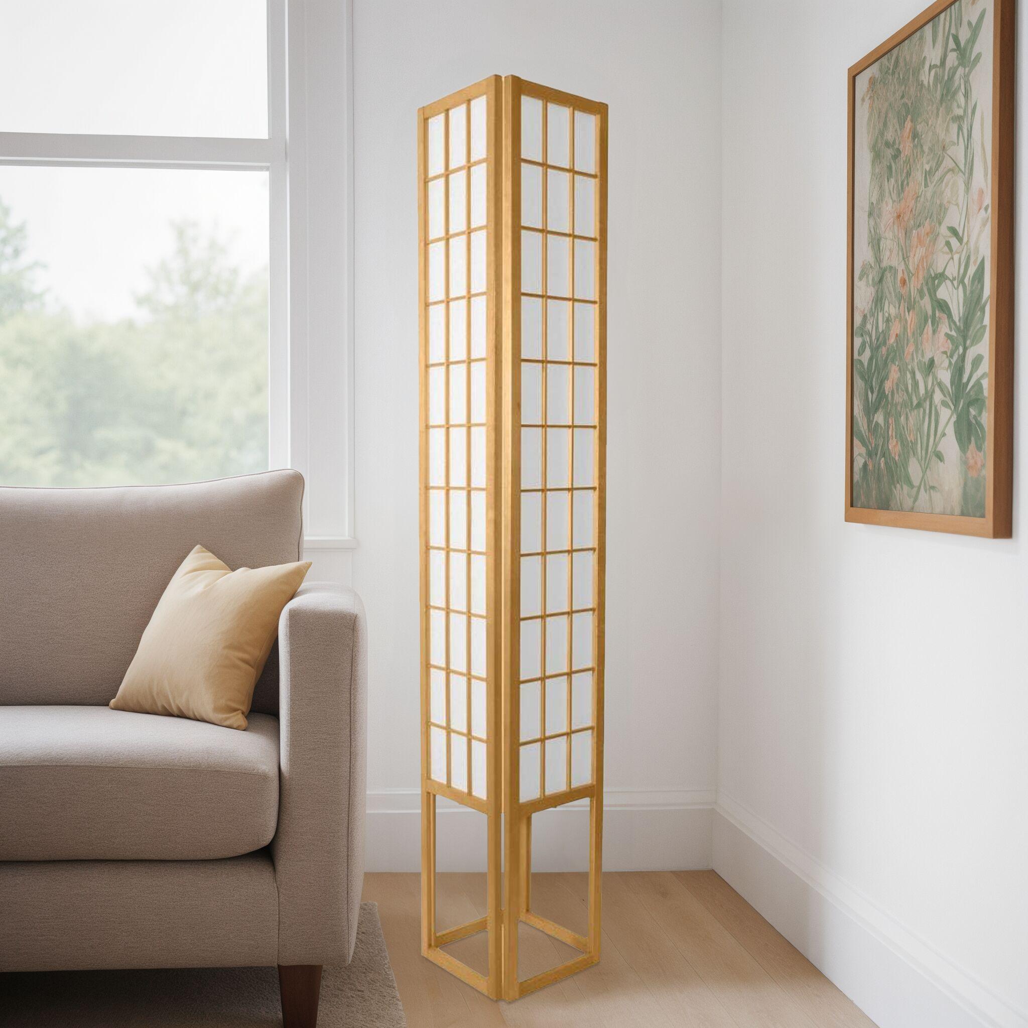 Oriental Furniture 72" Window Pane Shoji Lamp