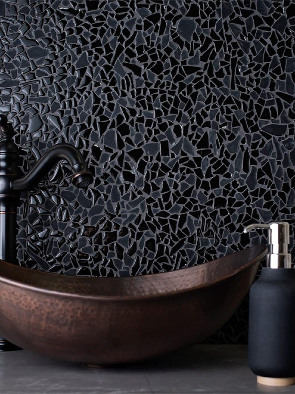 Apollo Tile Glass Pebbles Mosaic Wall & Floor Tile