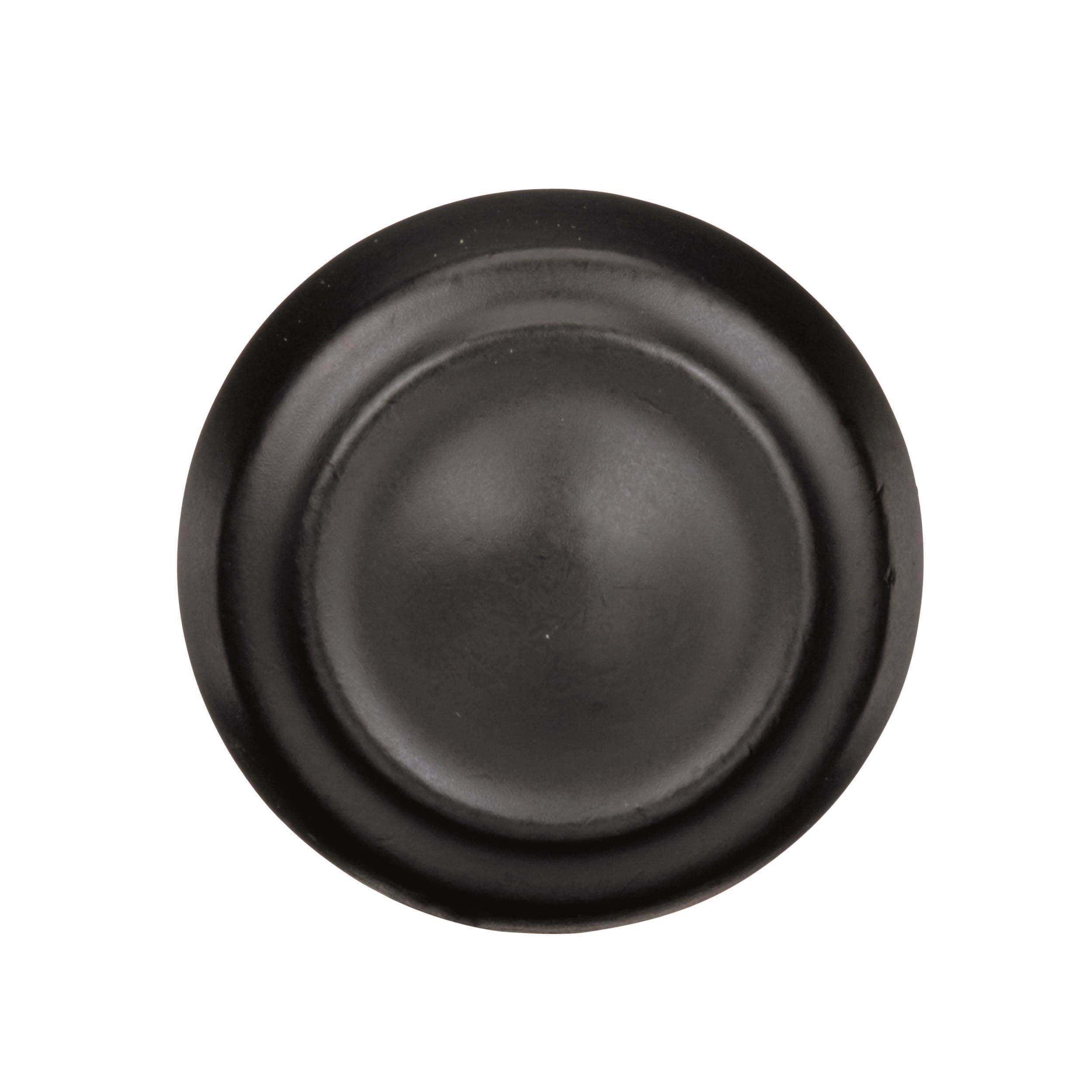 Amerock Kane 1-3/16 inch (30mm) Diameter Black Bronze Cabinet Knob