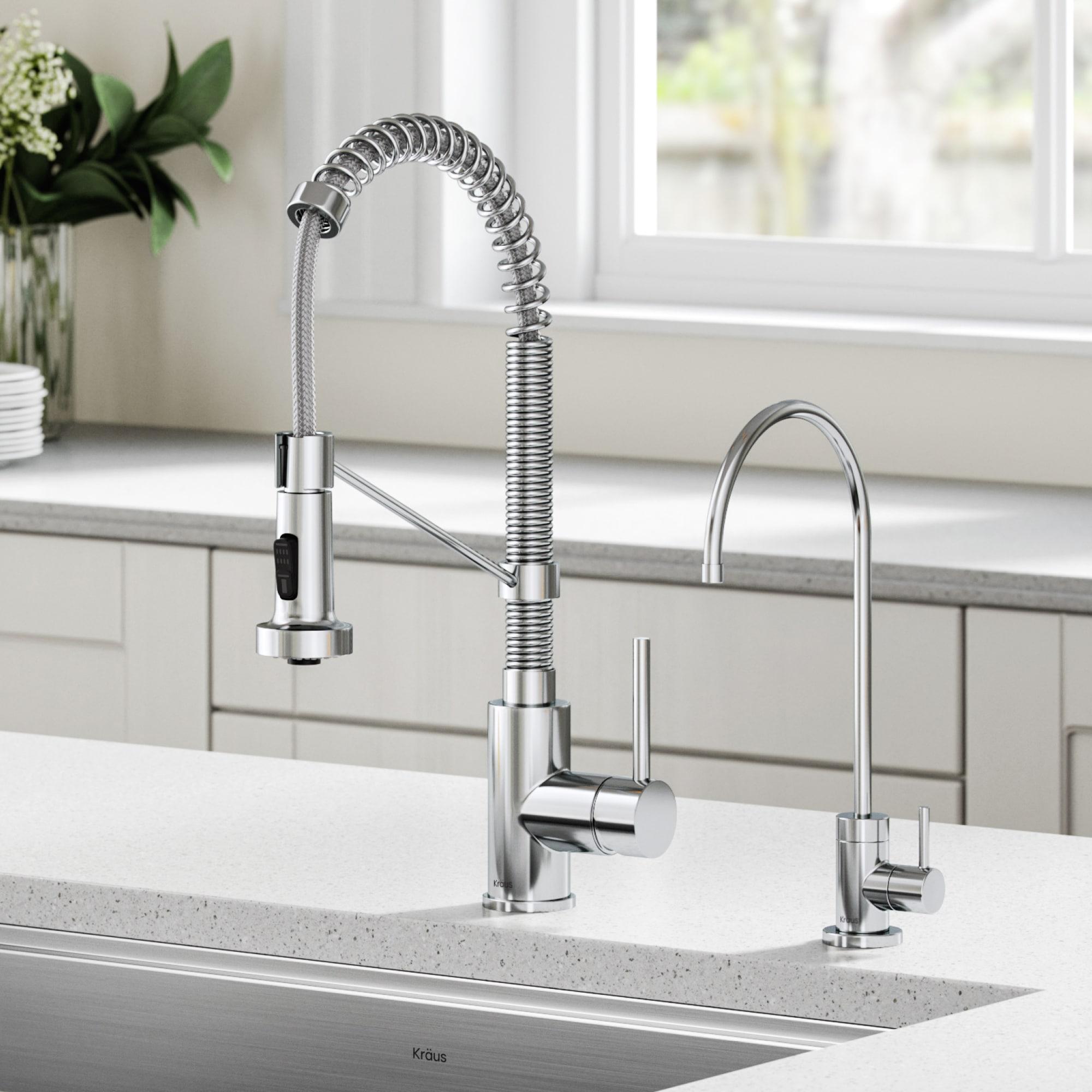 KRAUS Bolden Commercial Style 2-Function Single Handle Pull Down Kitchen Faucet