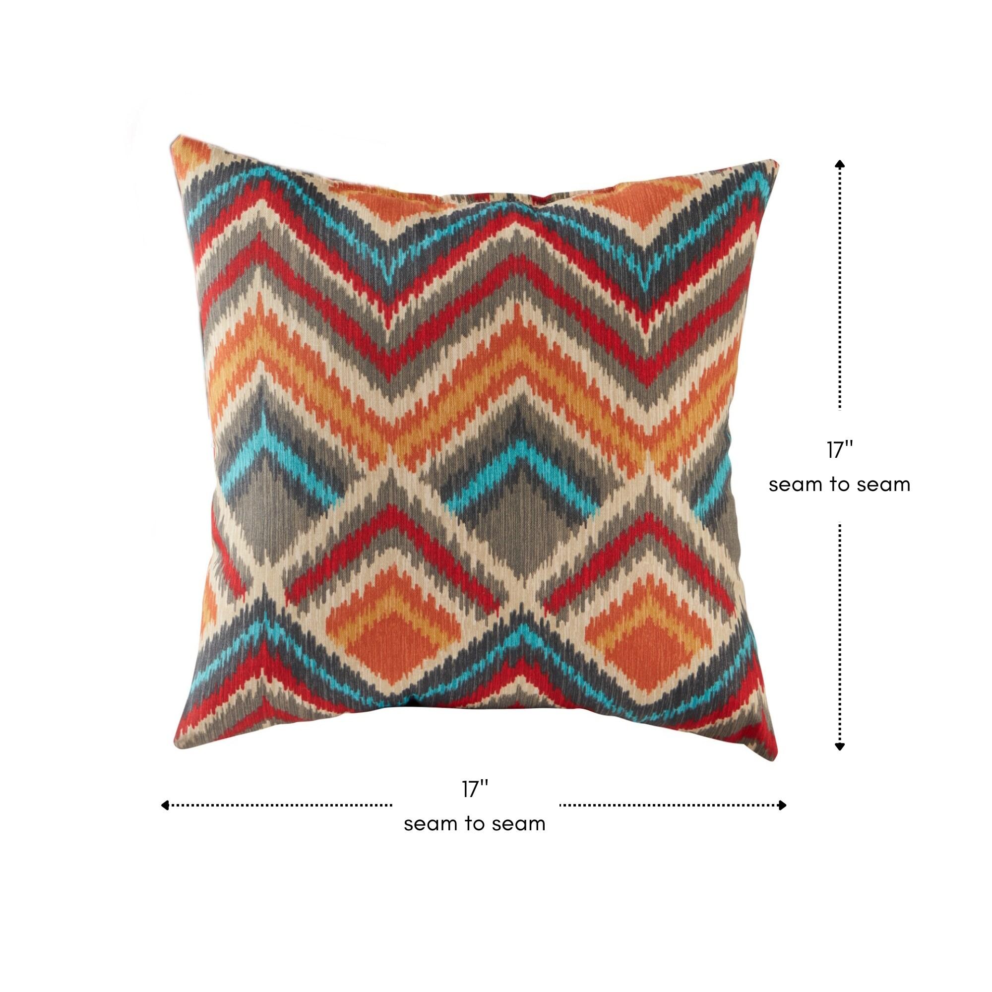 Indoor/Outdoor Reversible Throw Pillow