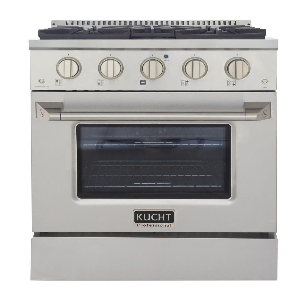 30-Inch Stainless Steel Dual-Fuel Convection Gas Range