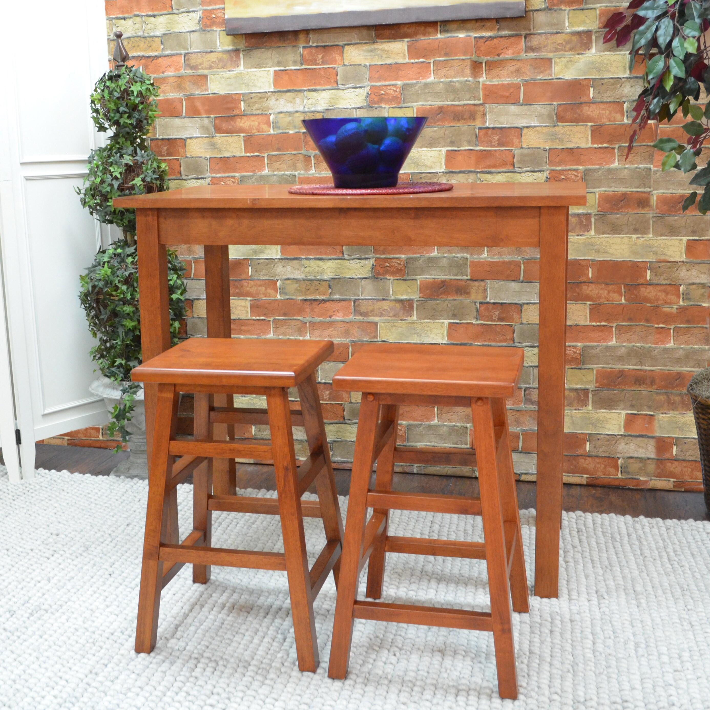 Carolina Classics Noah Pub Bar Table in Walnut
