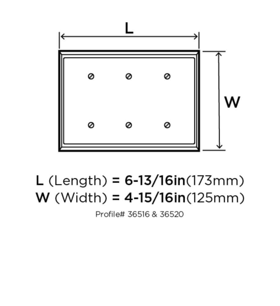 Mulholland 3-Gang Rocker Wall Plate