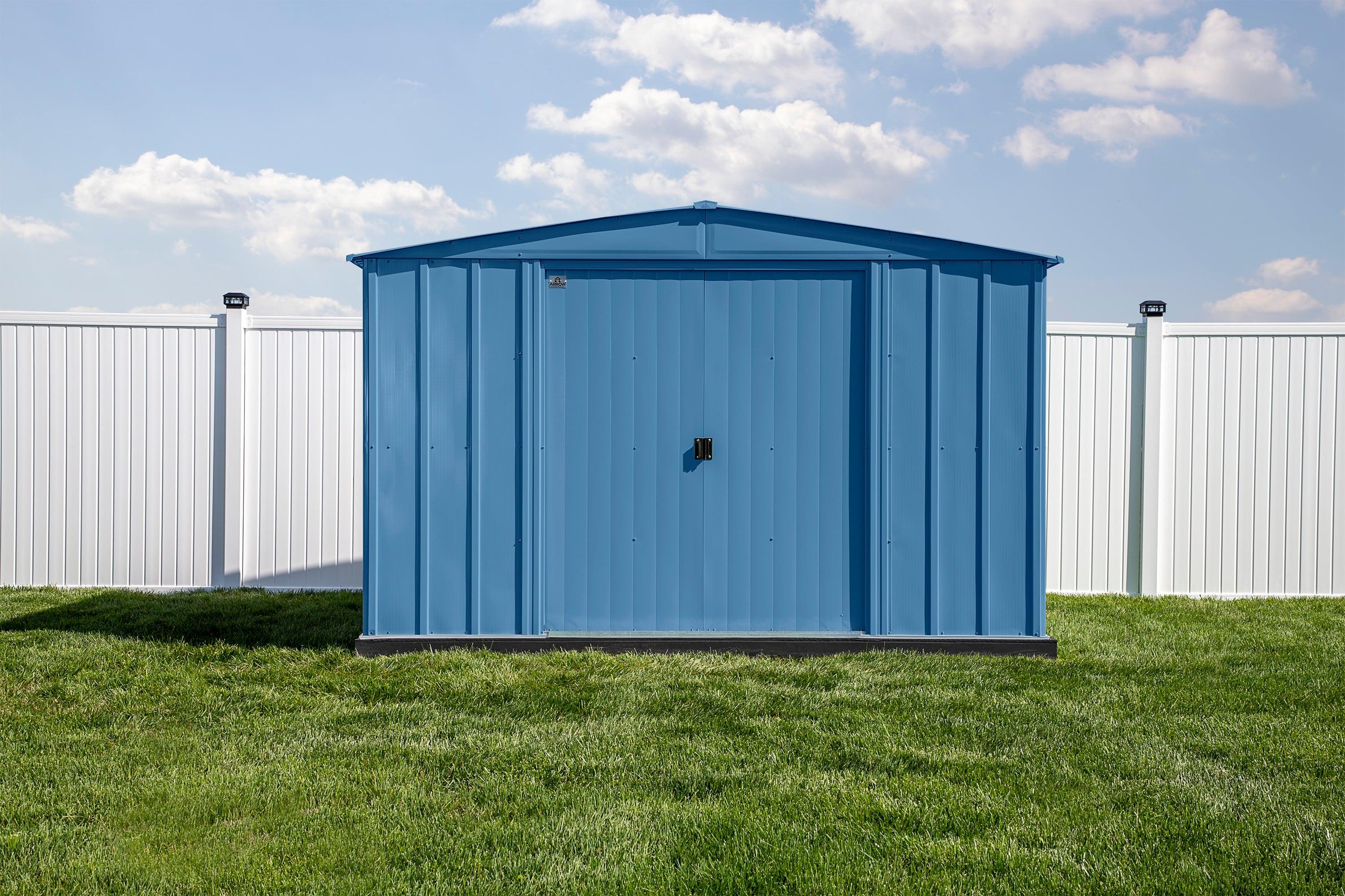 Arrow 10 ft. W x 13 ft. 5 in. D Steel Vertical Storage Shed