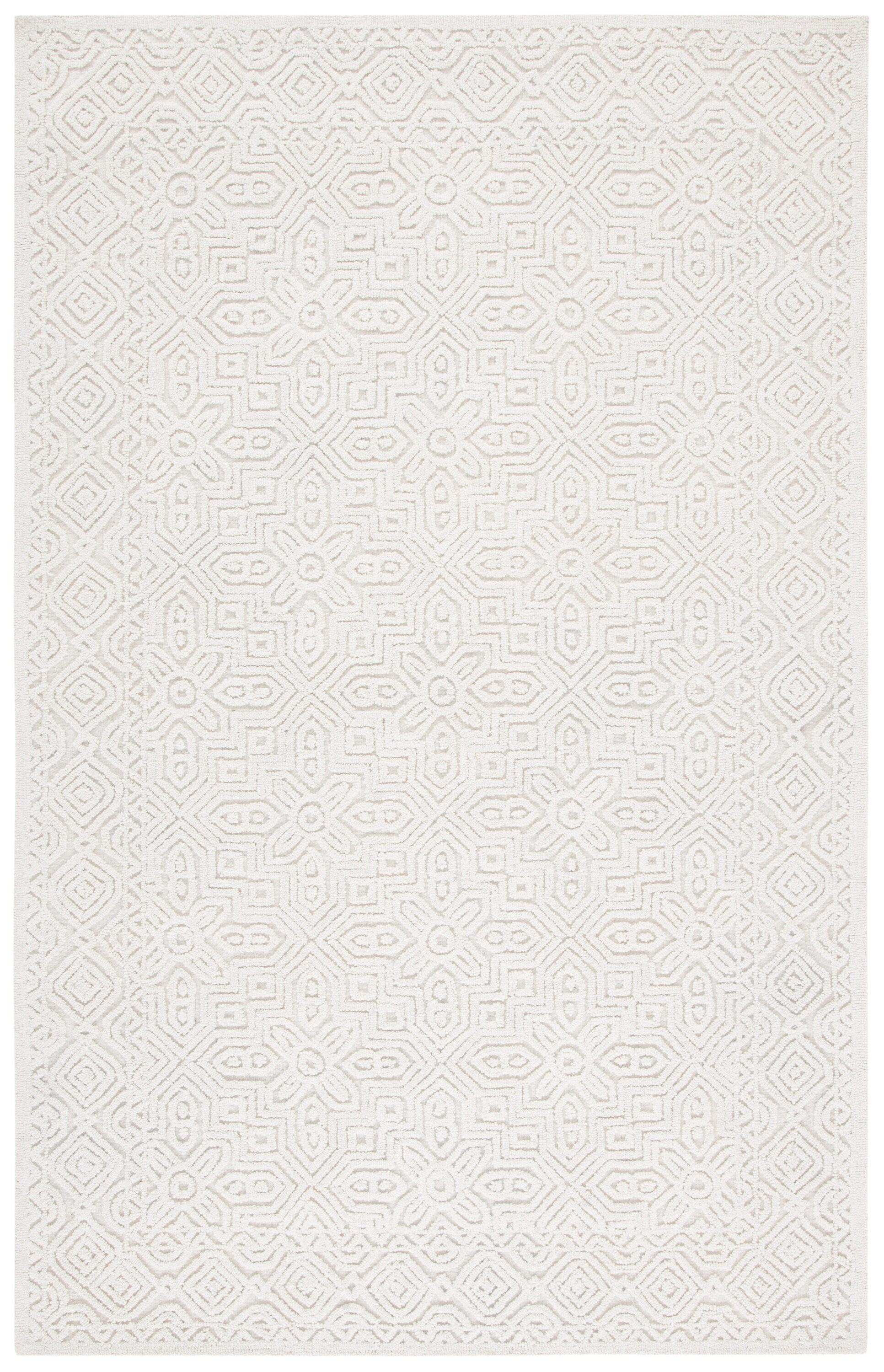 Textural TXT101 Hand Tufted Area Rug - Ivory - 8'x10' - Safavieh.