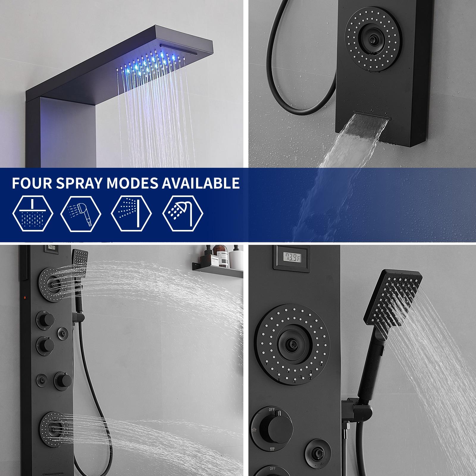 51.57'' Shower Panel with Fixed Shower Head